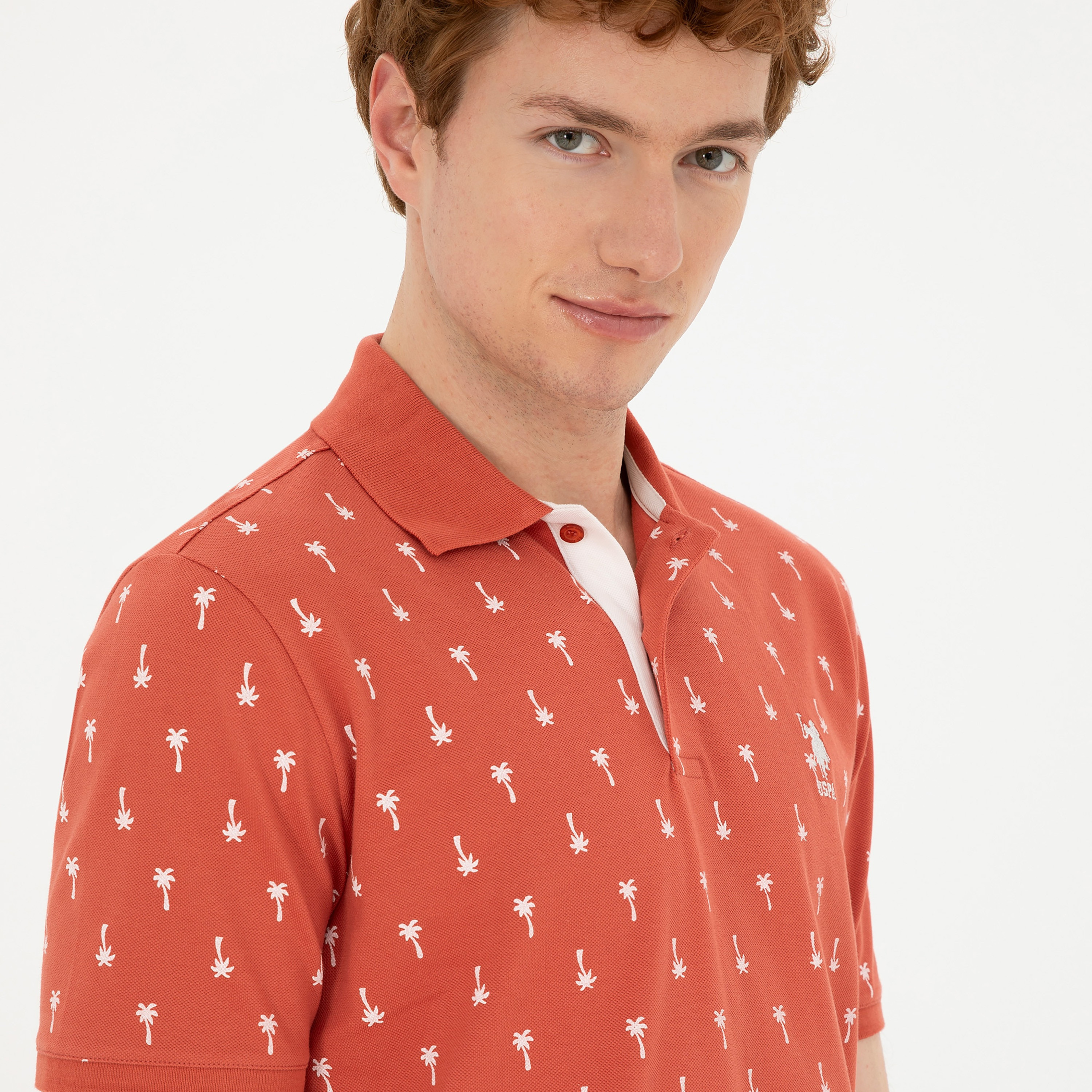 قميص بولو بأكمام قصيرة بياقة مطبوعة من U.S.Polo'Assn-men-clothing-tshirtsandpolos-polos-image-7