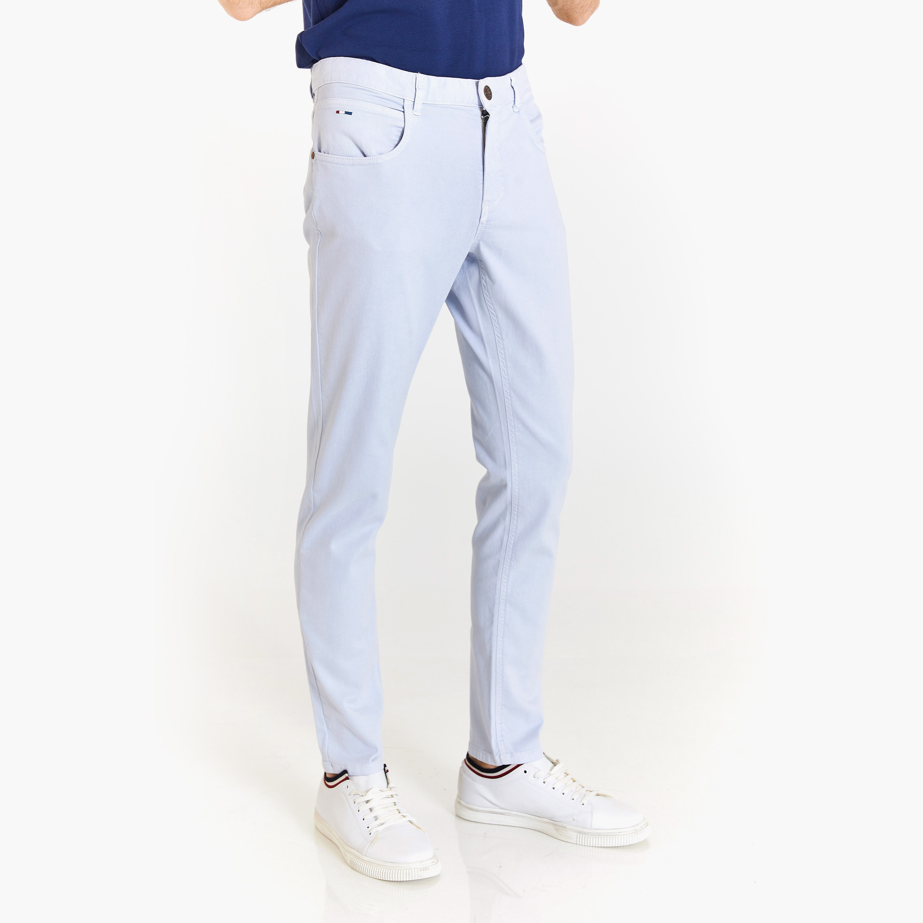 بنطال تشينو متوسط الارتفاع بتصميم U.S.S.Polo'Assn Slim Fit 4 pockets-men-clothing-bottoms-trousersandchinos-chinos-image-2