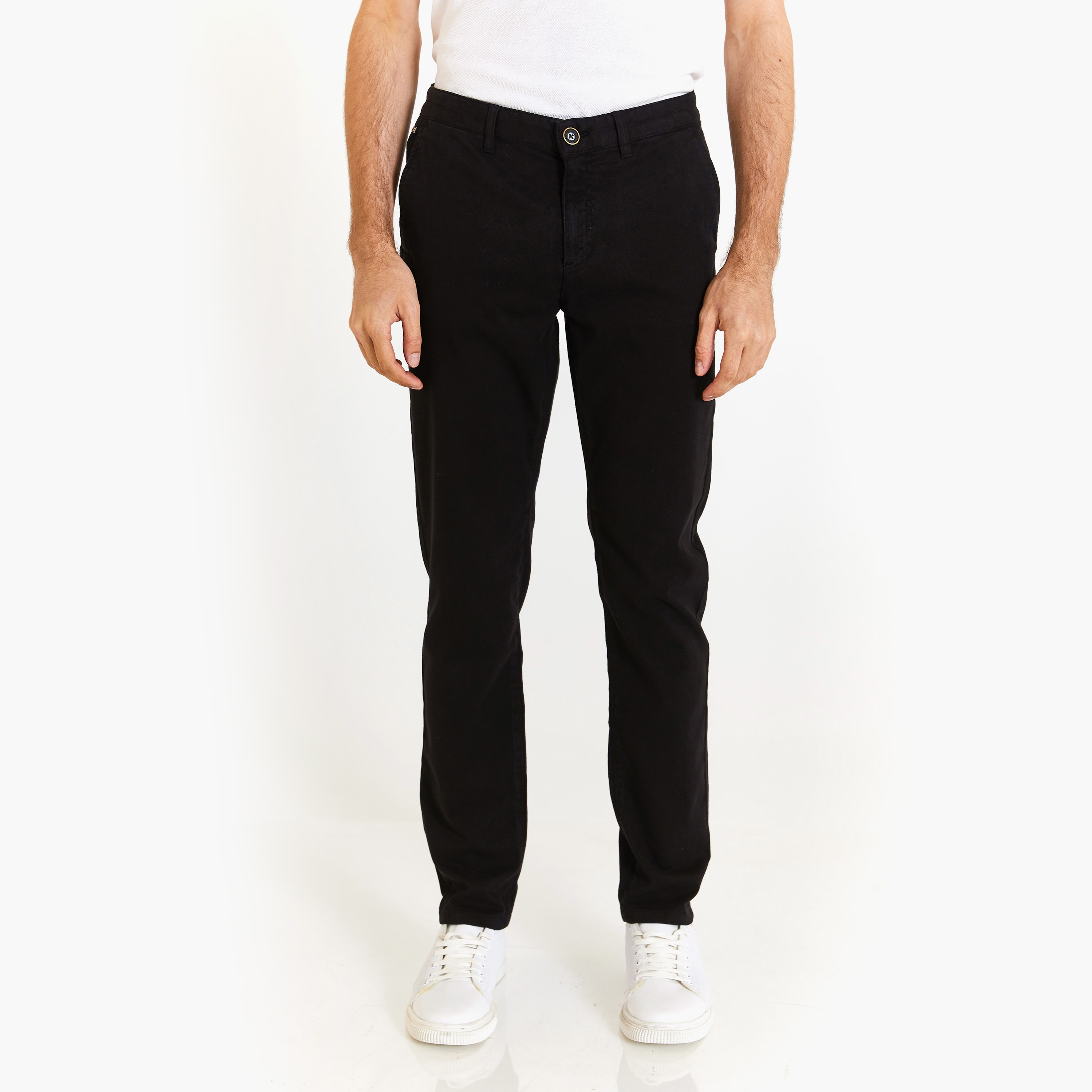 بنطال تشينو متوسط الارتفاع بتصميم U.S.S.Polo'Assn Slim Fit 4 pockets-men-clothing-bottoms-trousersandchinos-chinos-image-1