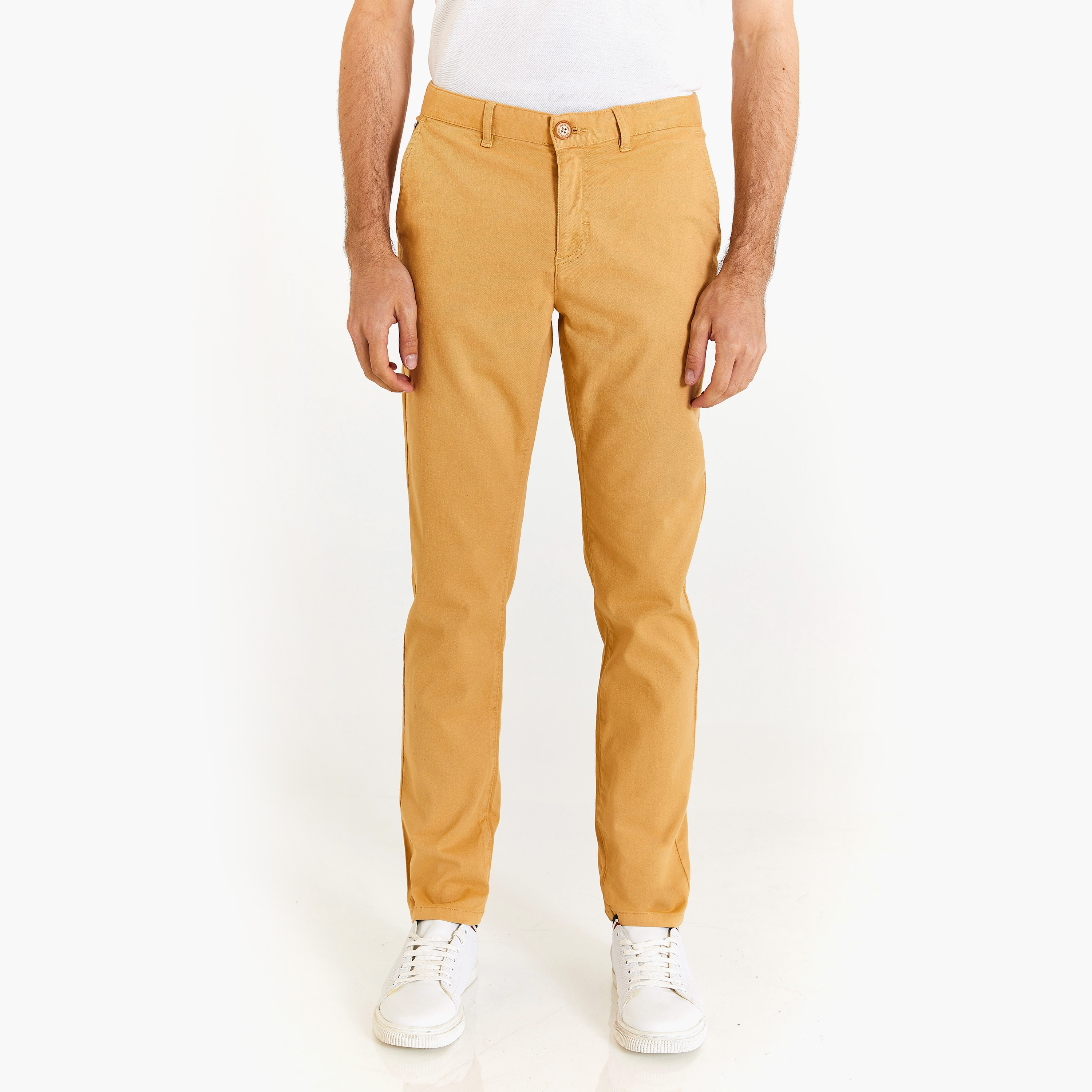 U.S.Polo'Assn Slim Fit 4 Pockets Mid-Rise Chinos-men-clothing-bottoms-trousersandchinos-chinos-image-1