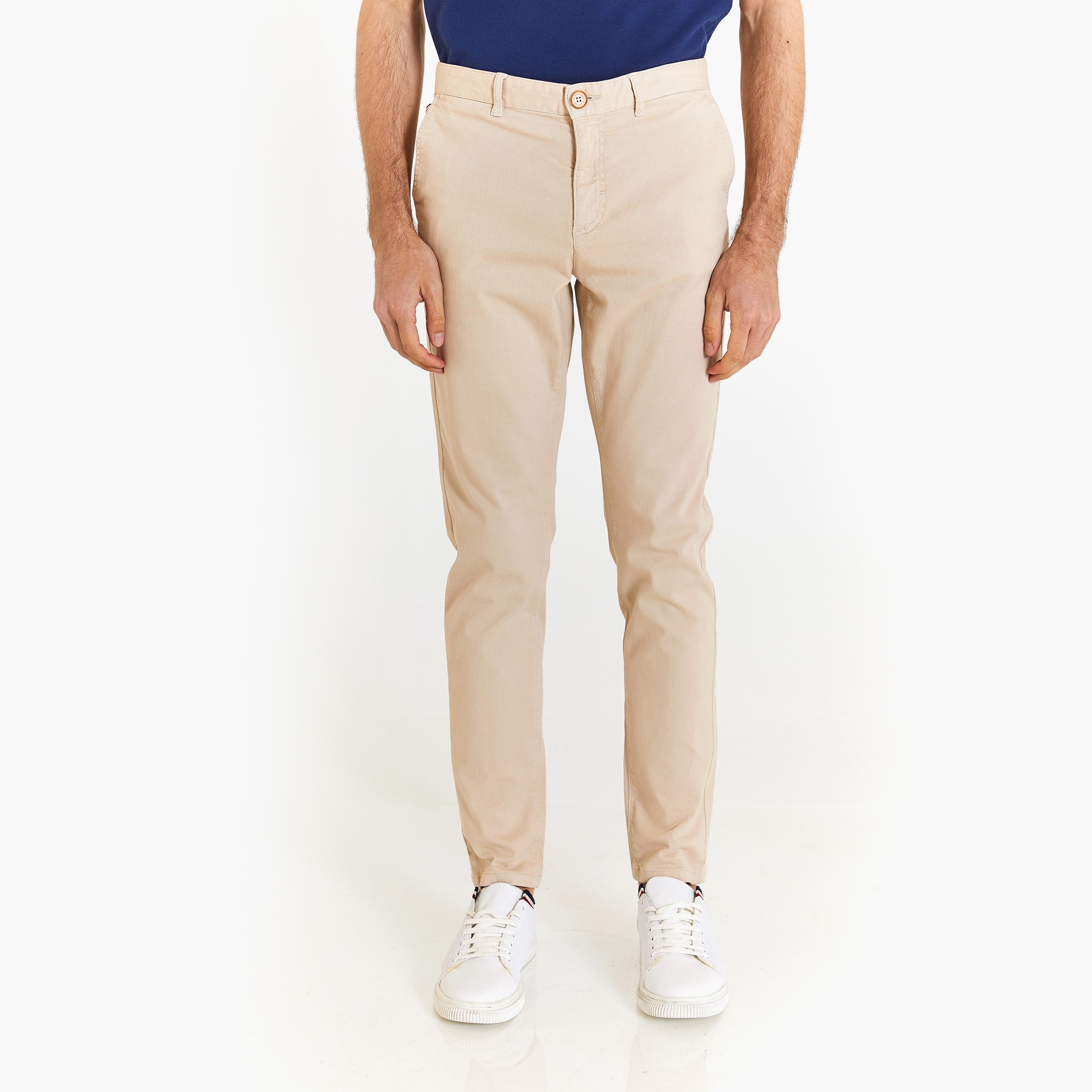 U.S.Polo'Assn Slim Fit 4 Pockets Mid-Rise Chinos-men-clothing-bottoms-trousersandchinos-chinos-image-1