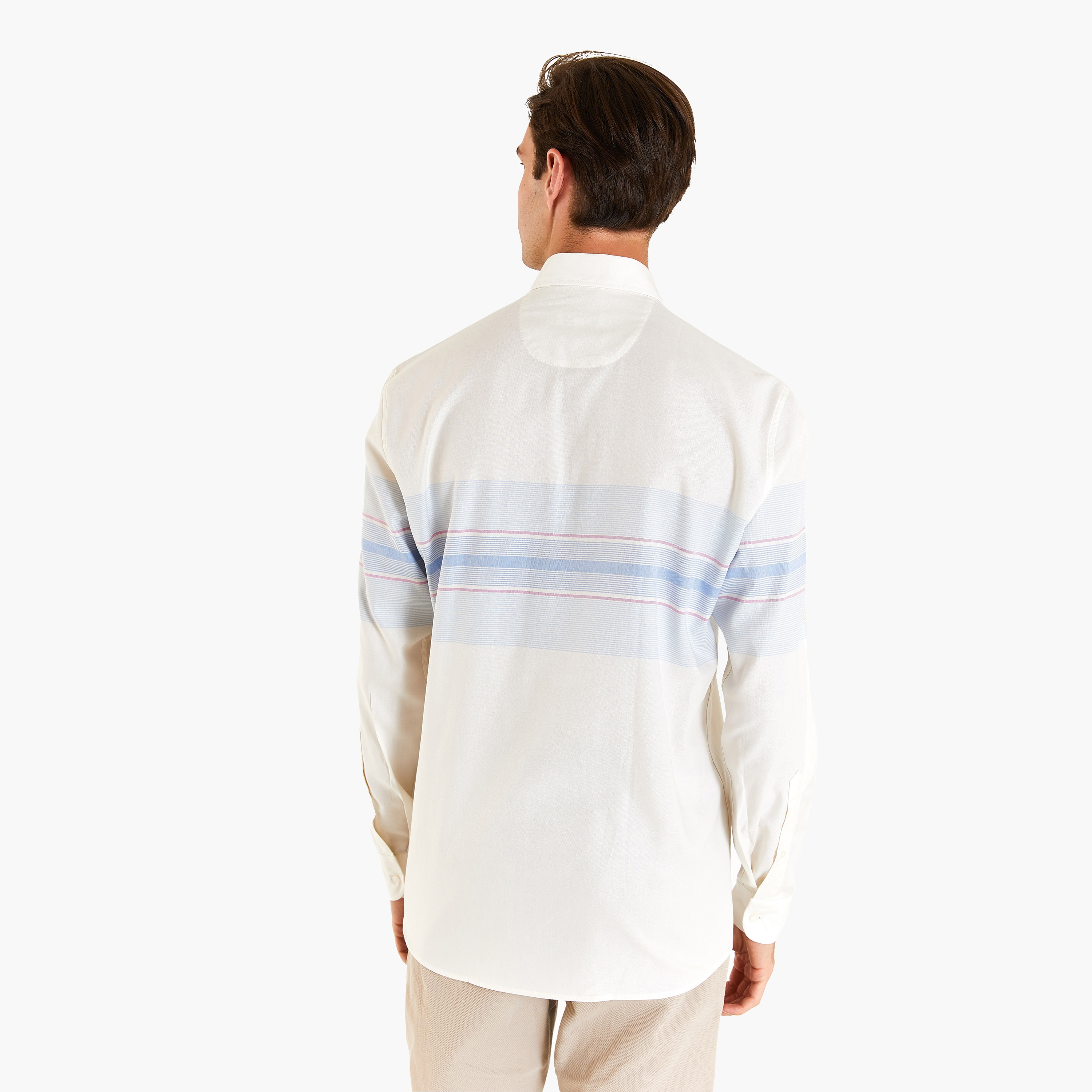قميص كاجوال بأكمام طويلة وياقة بأزرار من الأسفل مع مخطط من يو اس بولو اسن-men-clothing-shirts-image-3