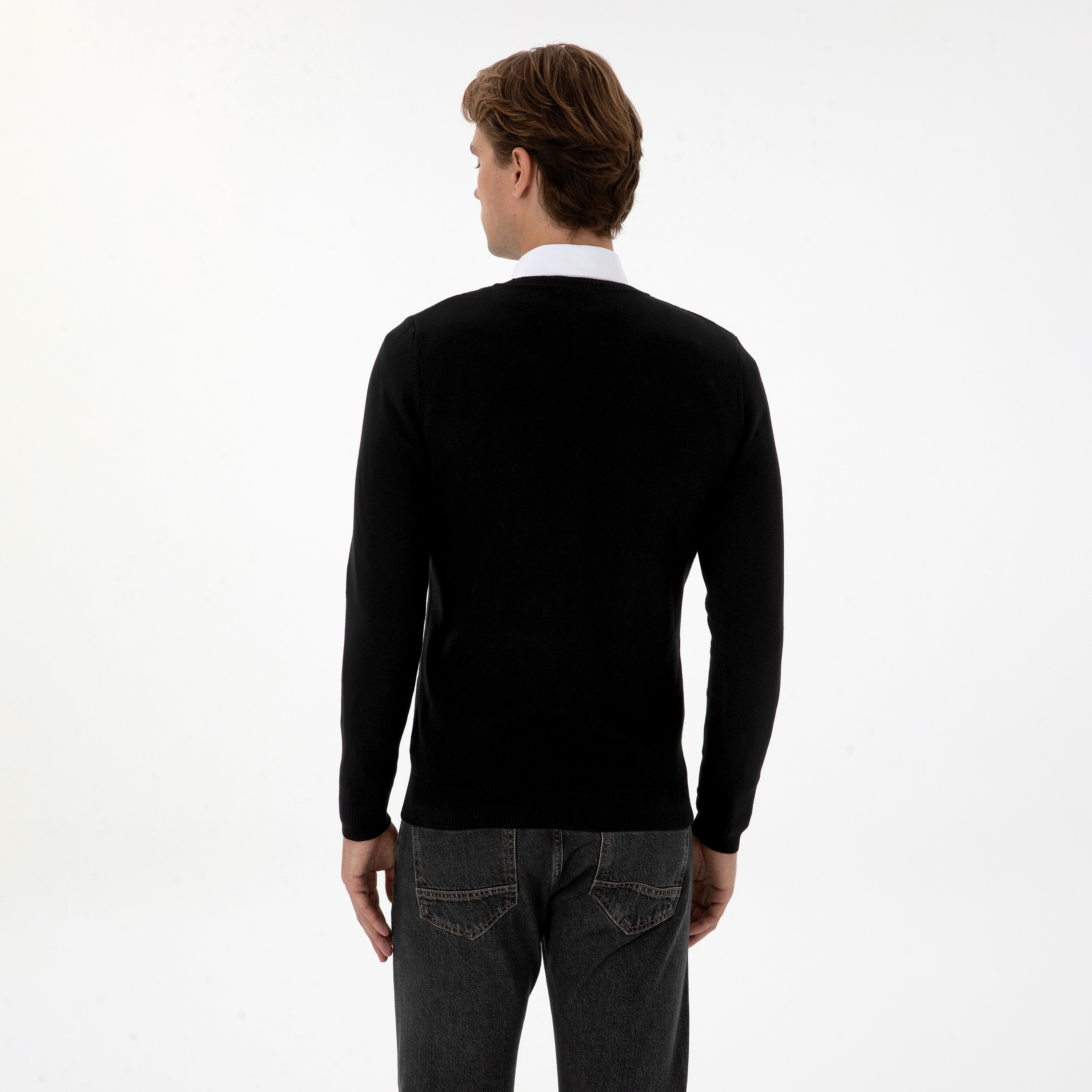 U.S. Polo Assn Plain V-Neck Long Sleeves Men's Sweater-men-clothing-sweatersandpullovers-image-4
