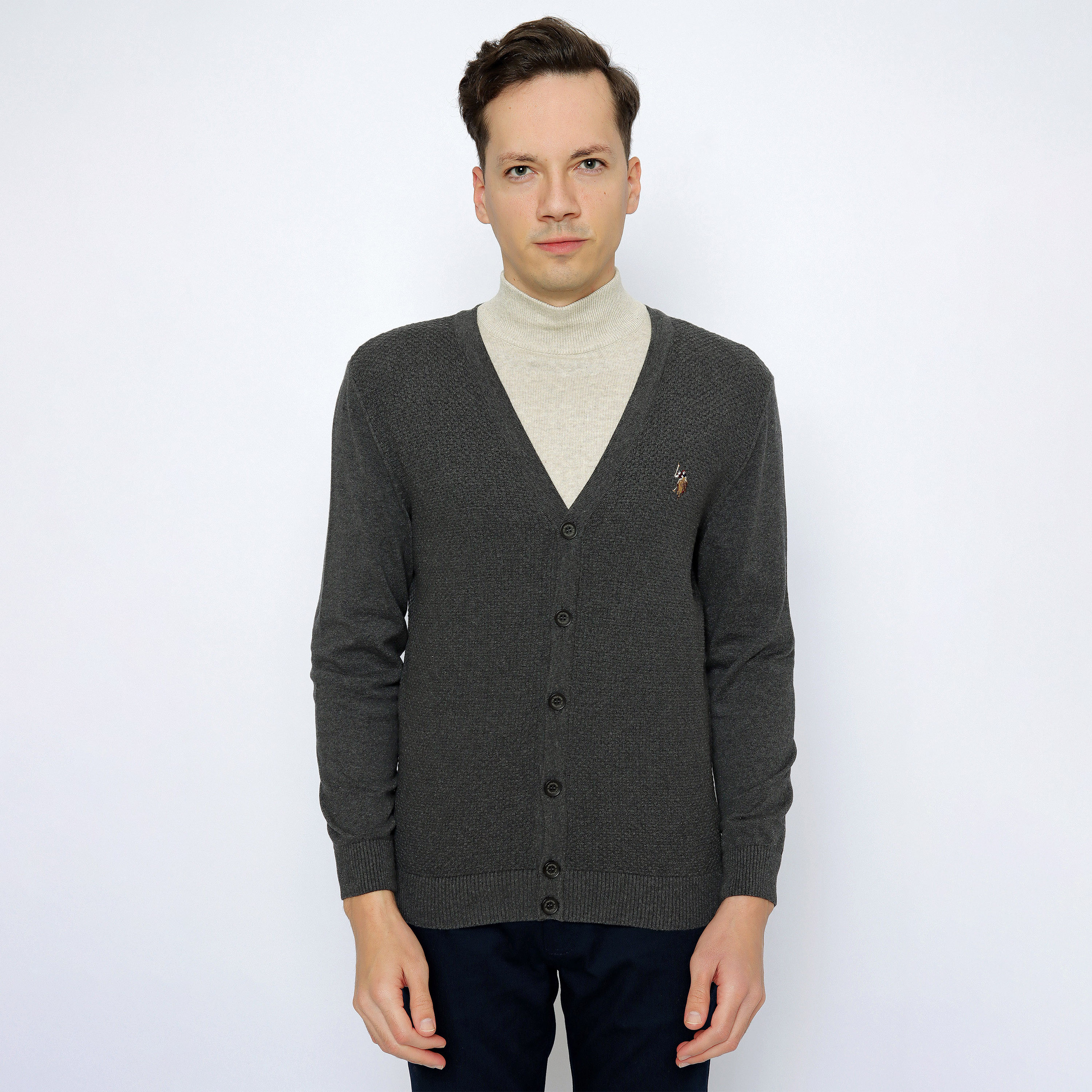 كارديجان بياقة V وأكمام طويلة من يو إس بولو -men-winterwear-hoodiesandsweatshirts-image-7