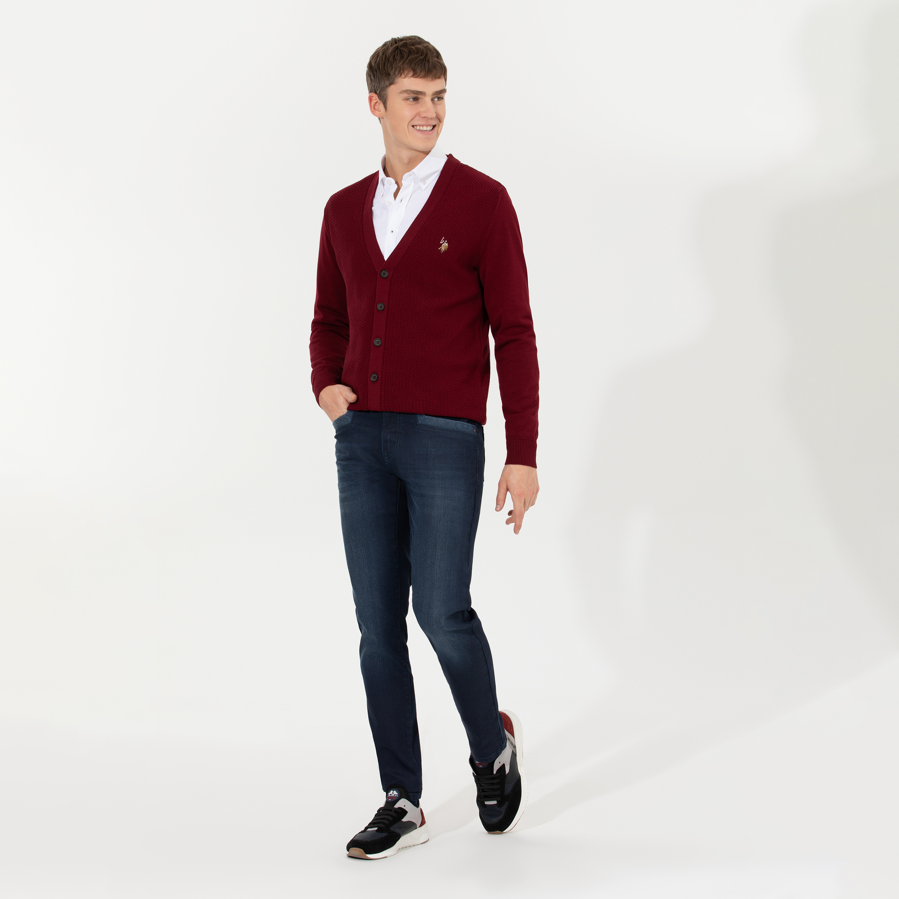 كارديجان بياقة V وأكمام طويلة من يو إس بولو -men-winterwear-hoodiesandsweatshirts-image-9