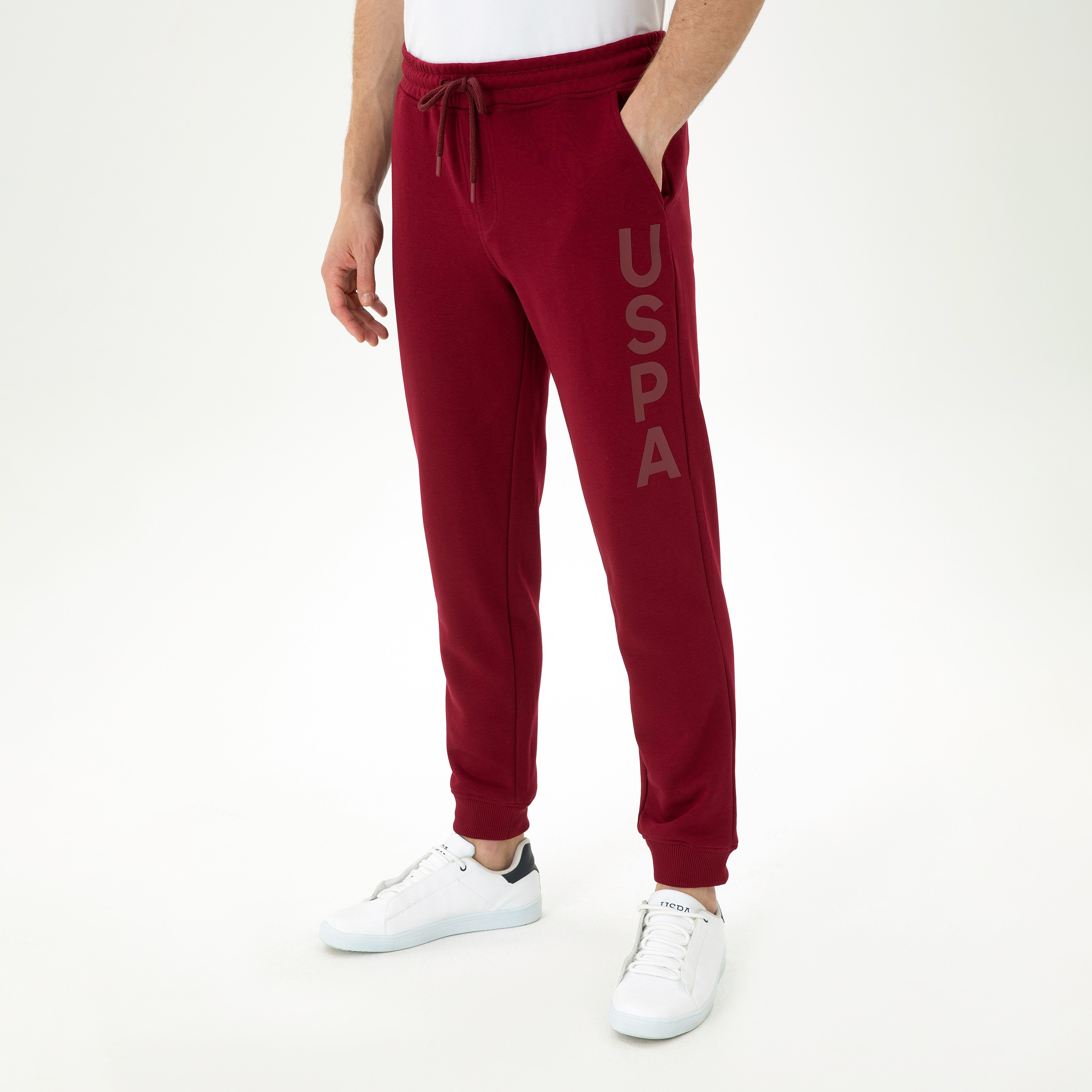 بنطال جوغرز برباط وخصر متوسط مع طبعة العلامة التجارية من يو إس بولو اسن-men-clothing-bottoms-joggers-image-5