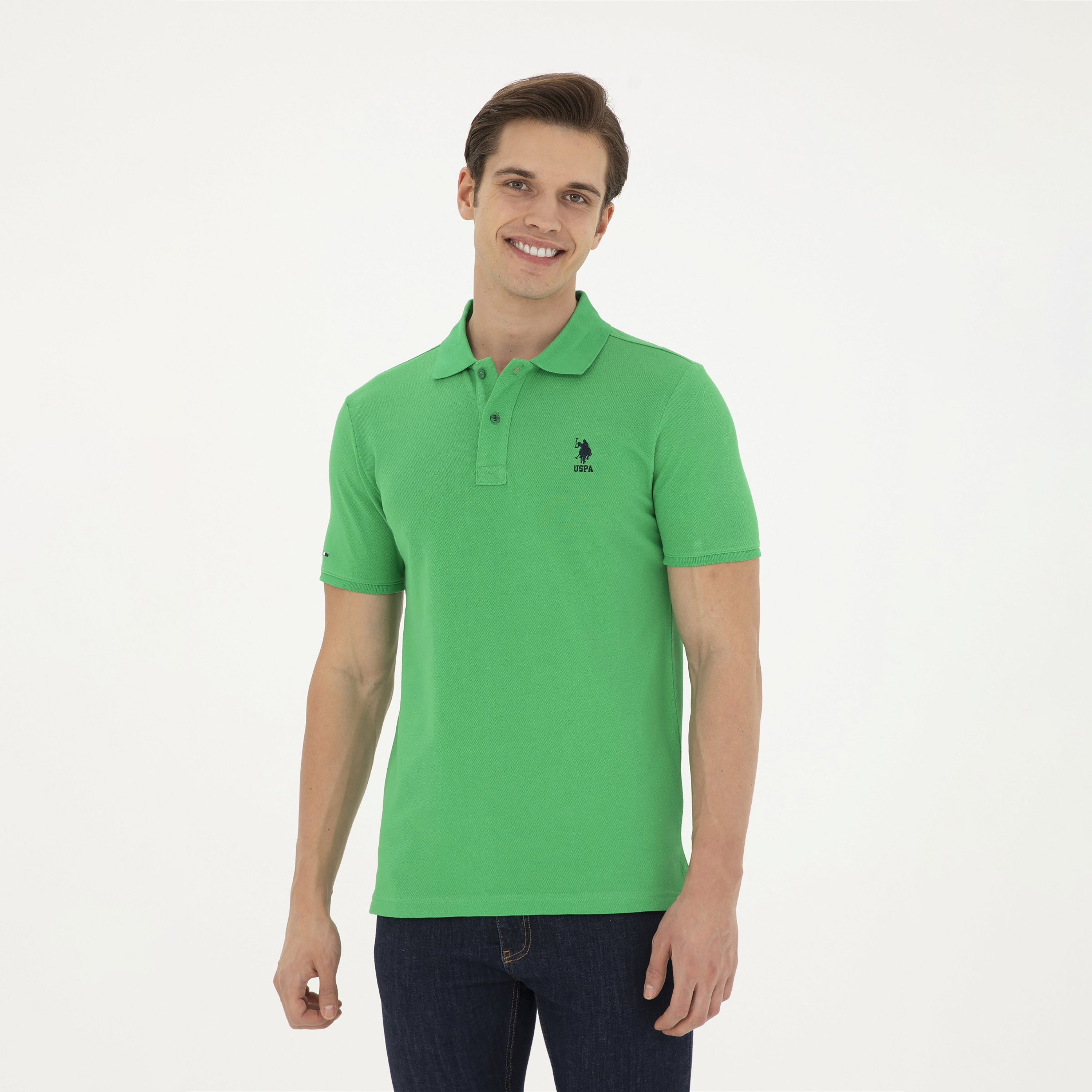 تيشيرت بولو بأكمام قصيرة بياقة بشعار مطرز بشعار U.S.Polo'Assn-men-clothing-tshirtsandpolos-polos-image-5