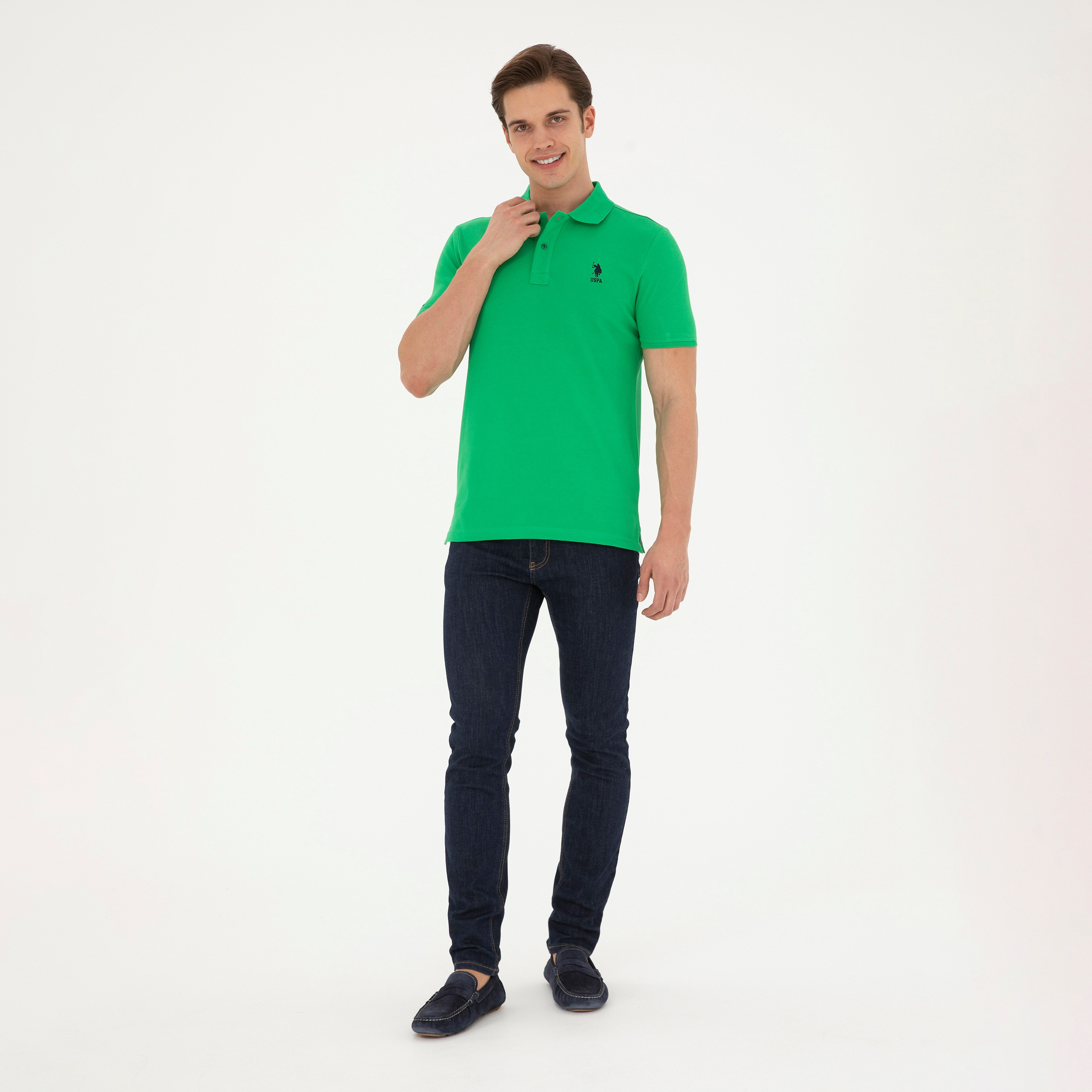 تيشيرت بولو بأكمام قصيرة بياقة بشعار مطرز بشعار U.S.Polo'Assn-men-clothing-tshirtsandpolos-polos-image-6