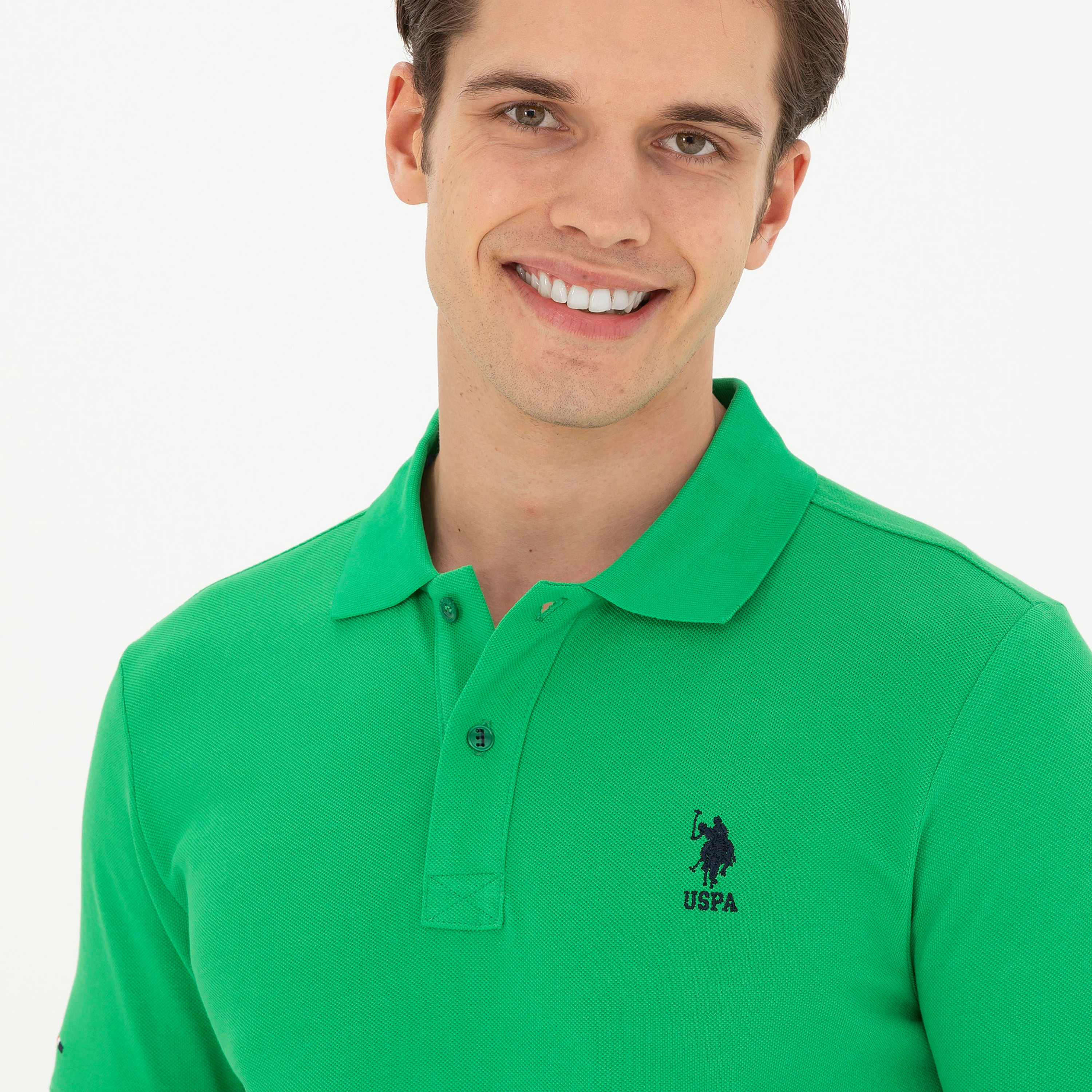 تيشيرت بولو بأكمام قصيرة بياقة بشعار مطرز بشعار U.S.Polo'Assn-men-clothing-tshirtsandpolos-polos-image-7