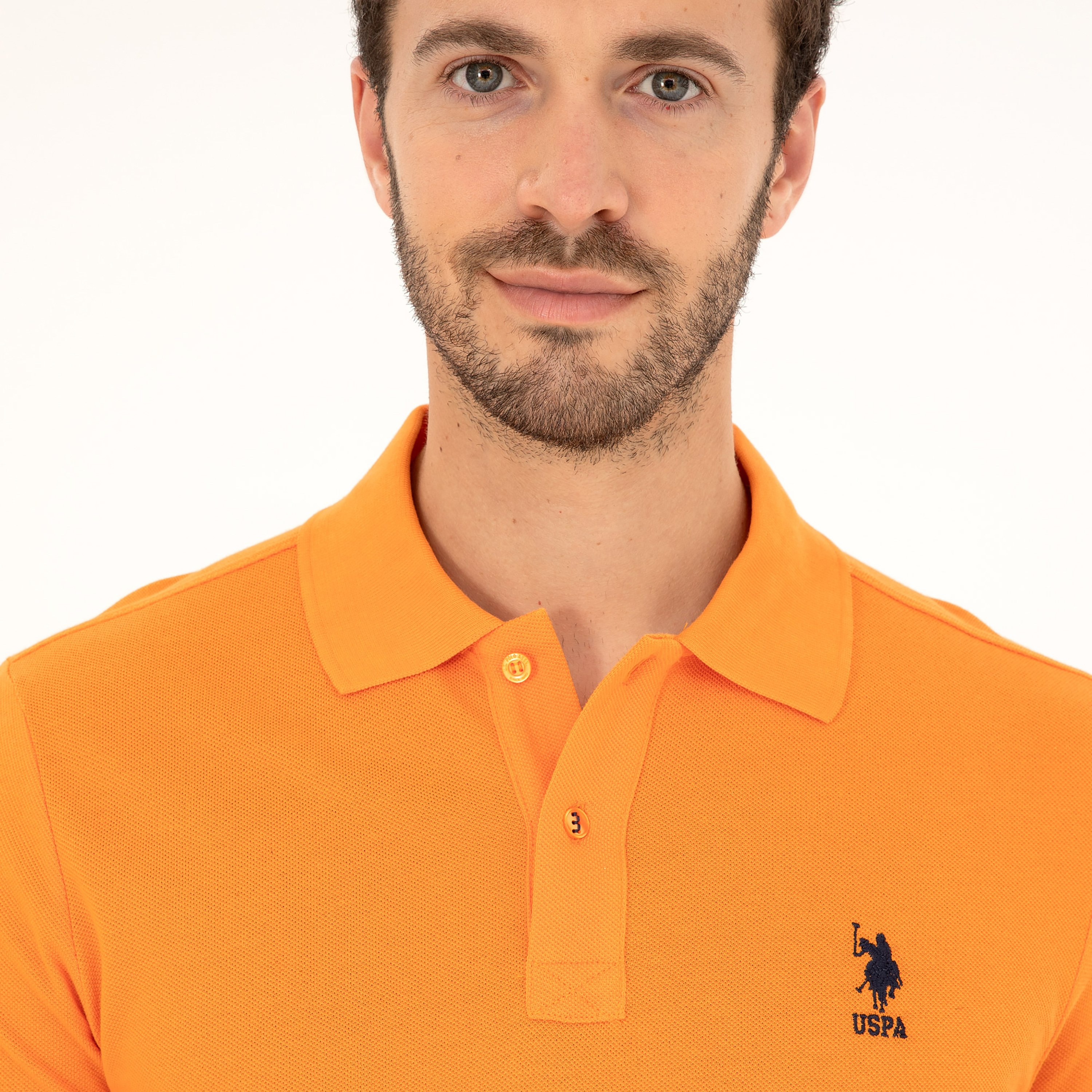تيشيرت بولو بأكمام قصيرة بياقة بشعار مطرز بشعار U.S.Polo'Assn-men-clothing-tshirtsandpolos-polos-image-22