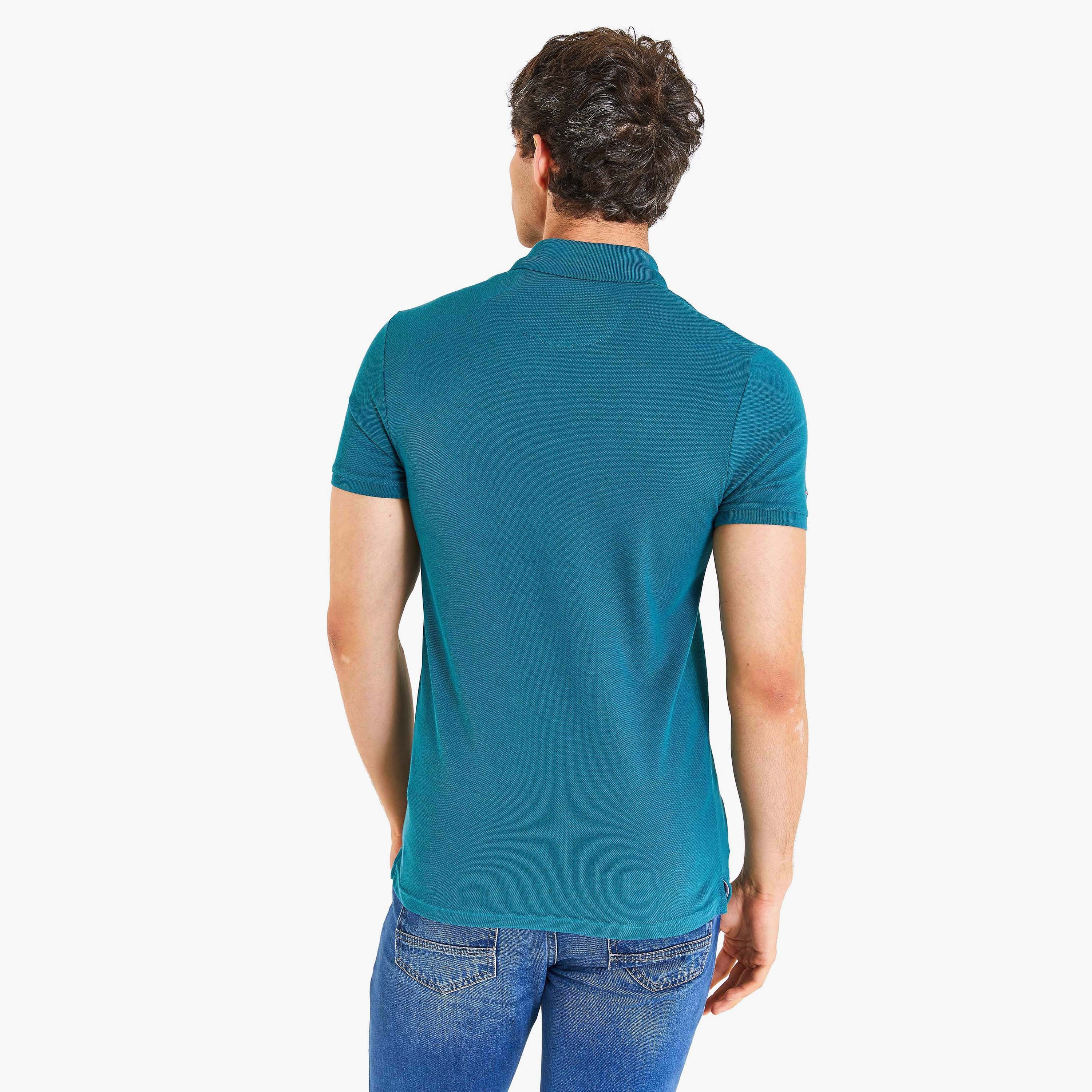 تي شيرت بولو بأكمام قصيرة وياقة سادة  من يو اس بولو اسسن-men-clothing-tshirtsandpolos-polos-image-3