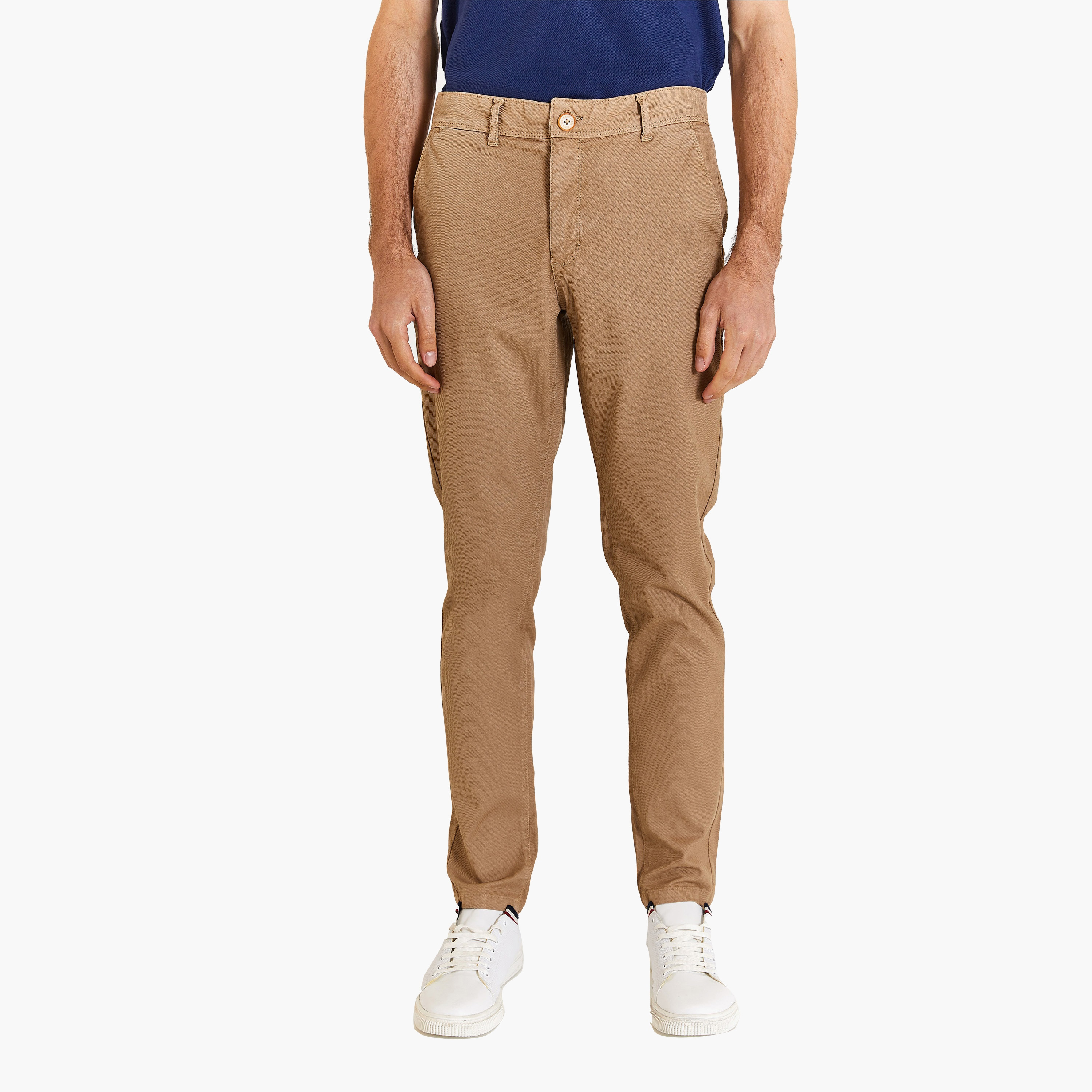 تشينو سادة متوسط الارتفاع بأزرار ذو سليم فيت مع أمامية مسطحة من يو إس بولو أسن-men-clothing-bottoms-trousersandchinos-chinos-image-8