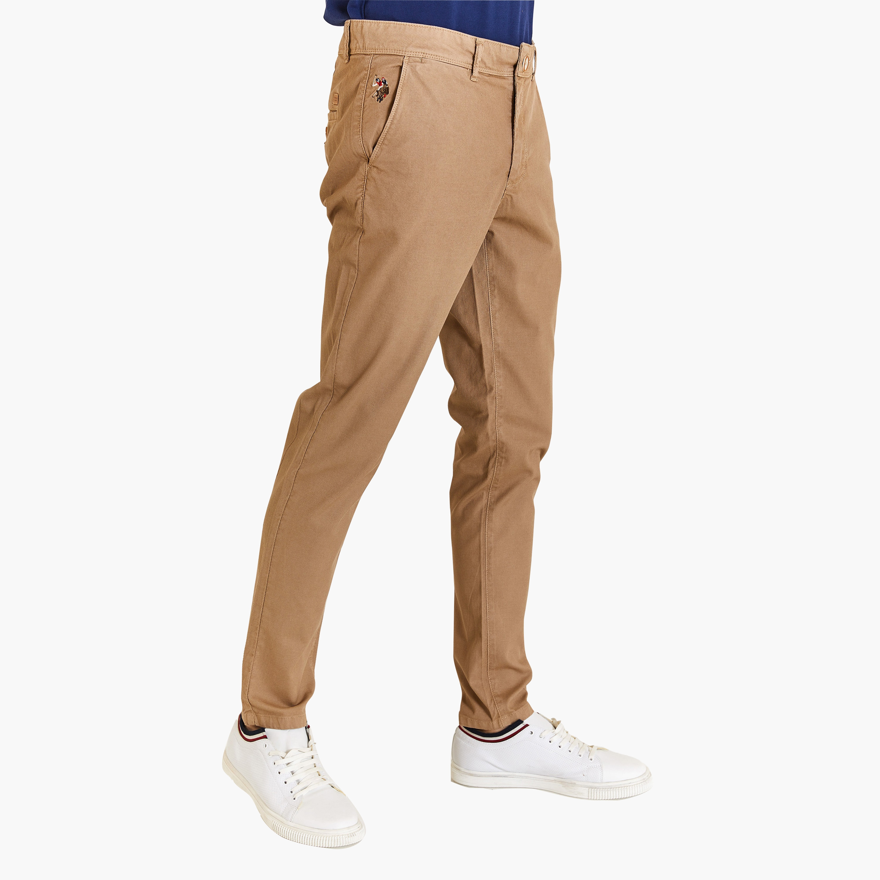 تشينو سادة متوسط الارتفاع بأزرار ذو سليم فيت مع أمامية مسطحة من يو إس بولو أسن-men-clothing-bottoms-trousersandchinos-chinos-image-9