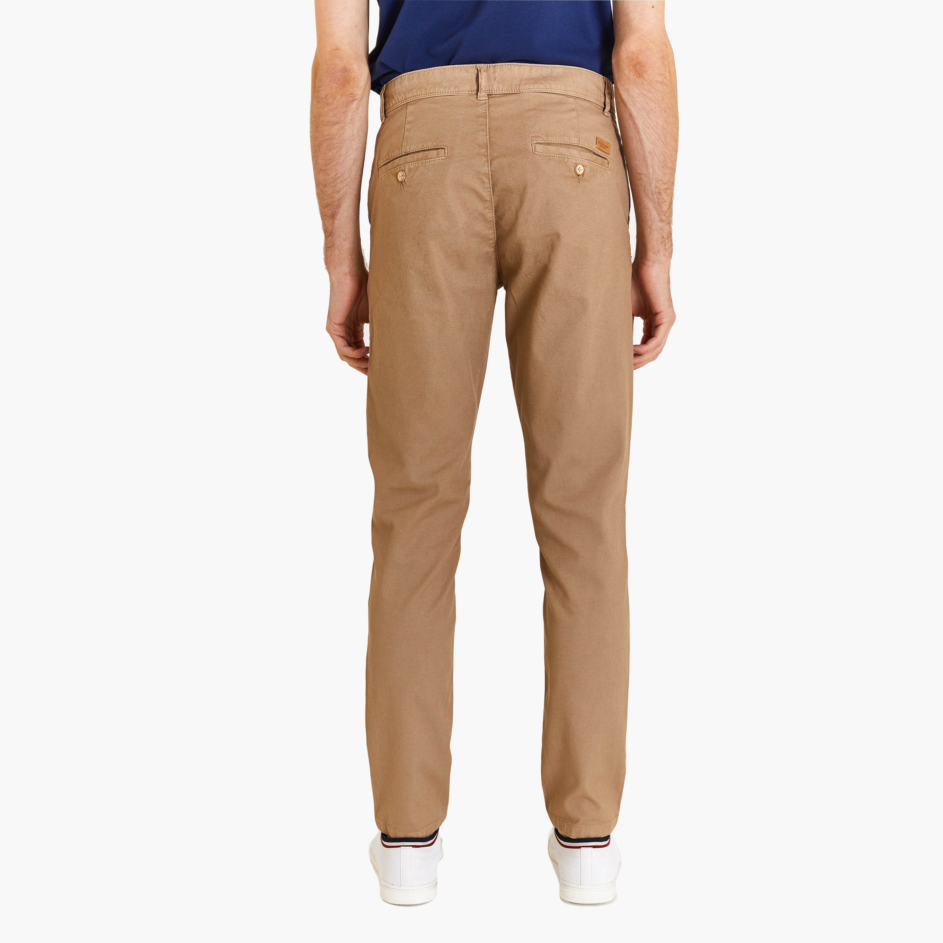 تشينو سادة متوسط الارتفاع بأزرار ذو سليم فيت مع أمامية مسطحة من يو إس بولو أسن-men-clothing-bottoms-trousersandchinos-chinos-image-10