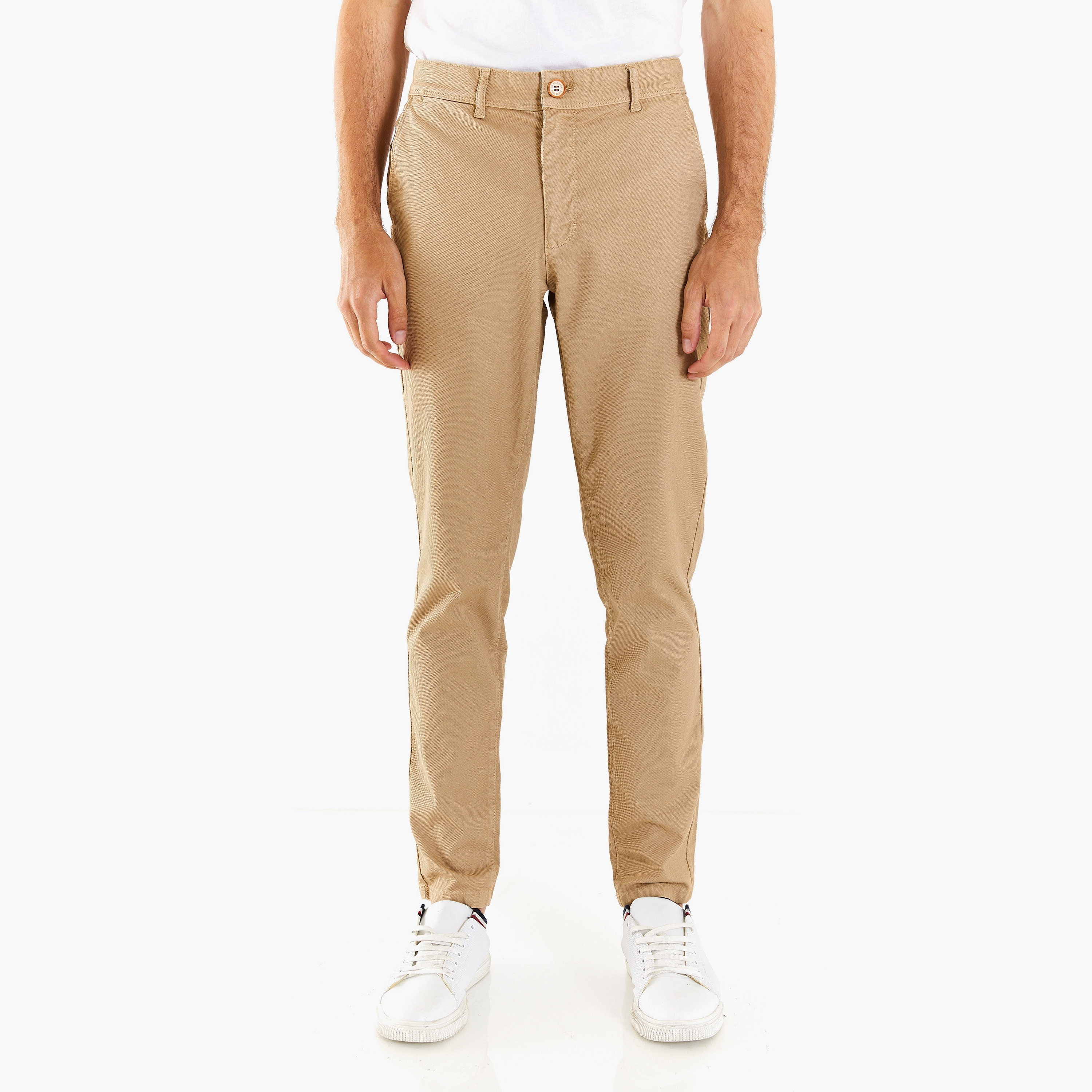 تشينو سادة متوسط الارتفاع بأزرار ذو سليم فيت مع أمامية مسطحة من يو إس بولو أسن-men-clothing-bottoms-trousersandchinos-chinos-image-11