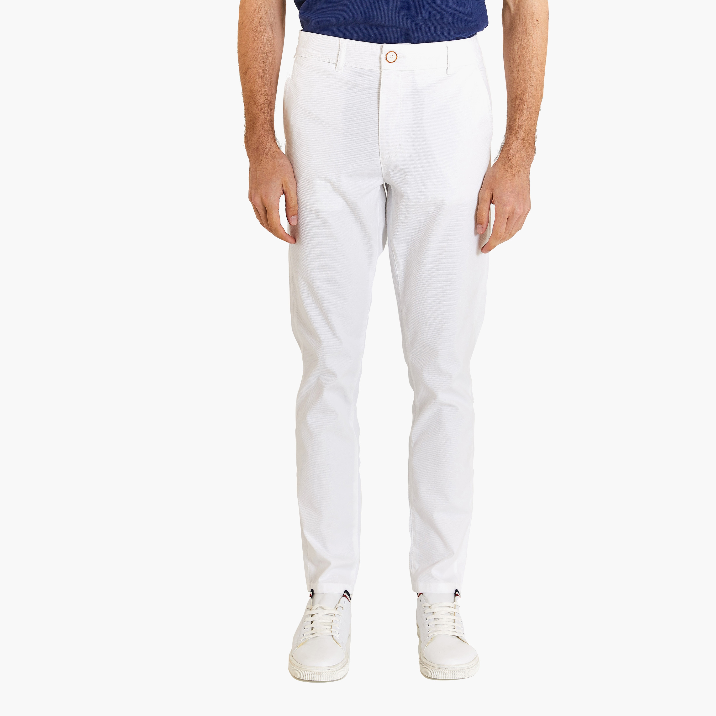 تشينو سادة متوسط الارتفاع بأزرار ذو سليم فيت مع أمامية مسطحة من يو إس بولو أسن-men-clothing-bottoms-trousersandchinos-chinos-image-17