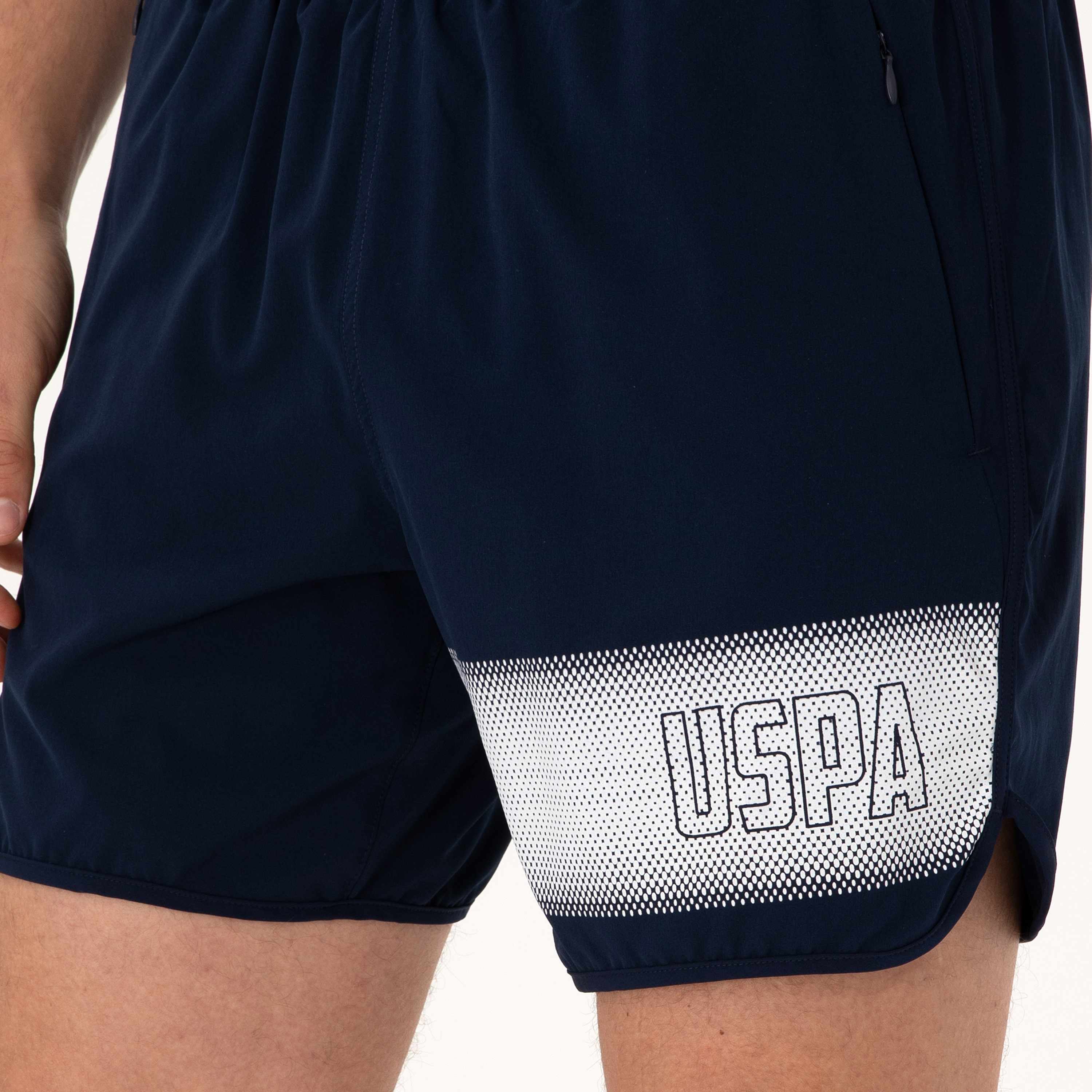 U.S. Polo Assn Printed Mid-Rise Drawstring Waist Men's Swim Shorts-men-clothing-swimandbeach-shorts-image-3