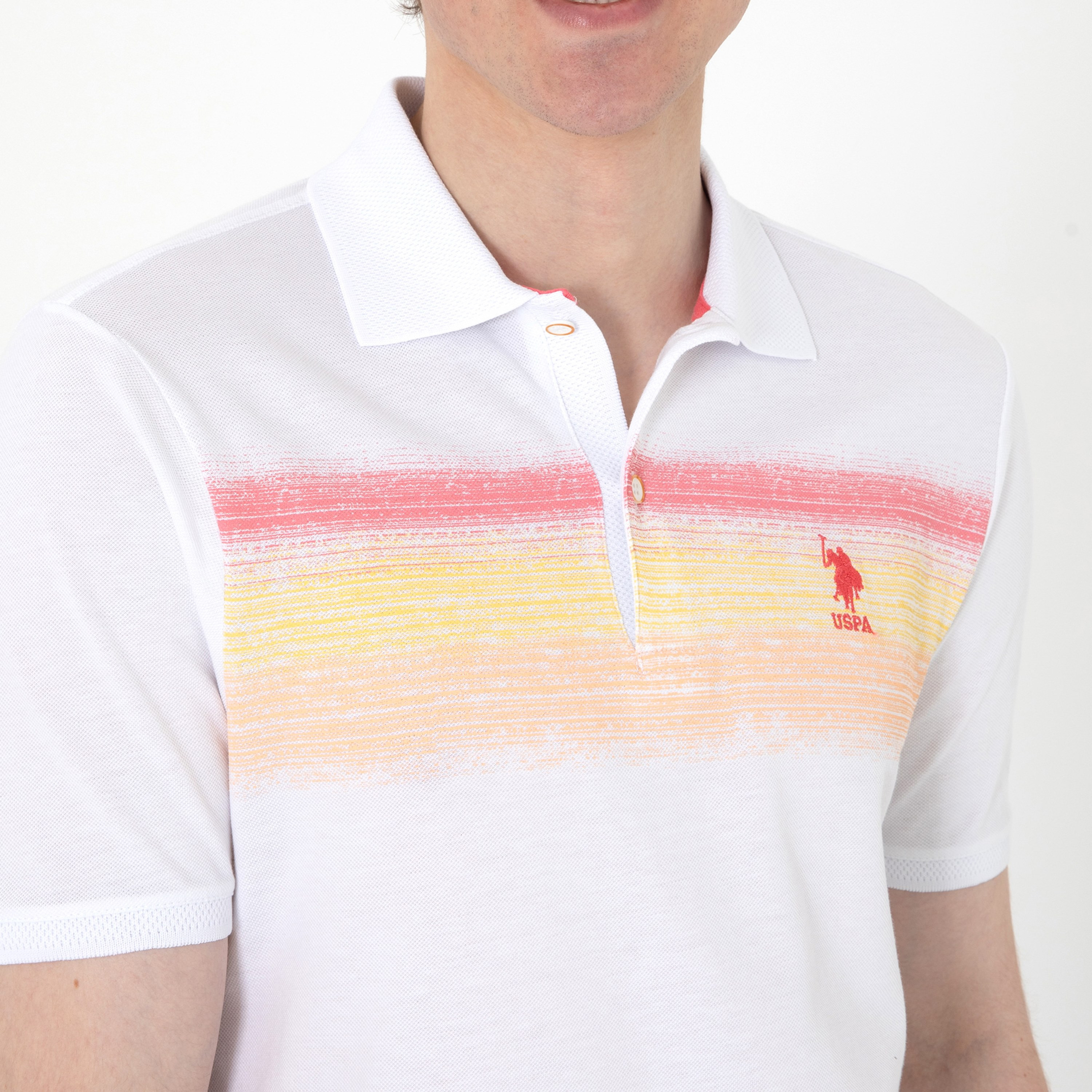 تيشيرت بولو رجالي بياقة وأكمام قصيرة مطبوع من يو اس بولو-men-clothing-tshirtsandpolos-polos-image-7