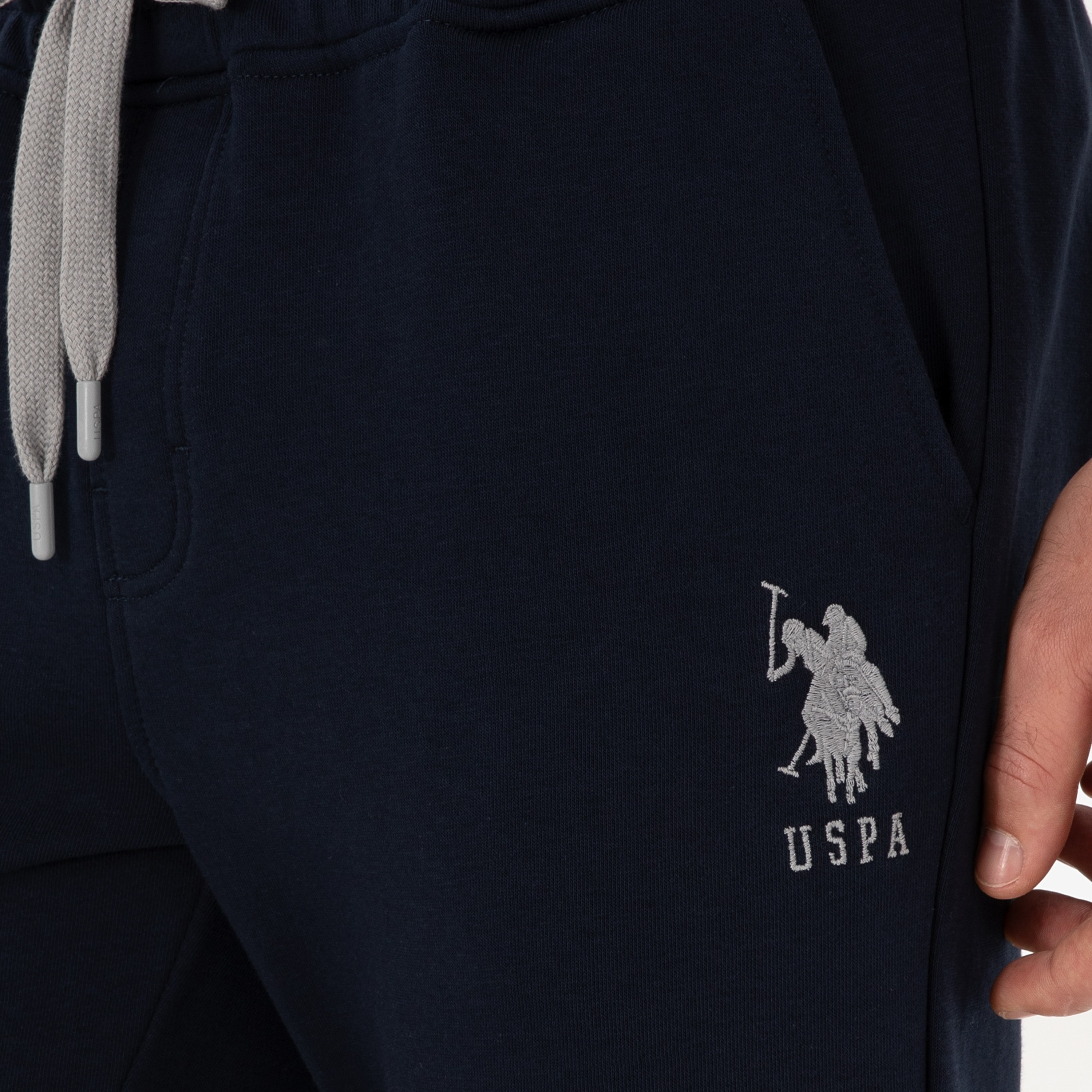 U.S. Polo Assn Plain Mid Rise Drawstring Men's Joggers-men-clothing-bottoms-joggers-image-8