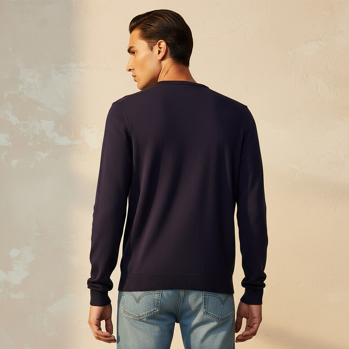 كنزة رجالية برقبة دائرية وأكمام طويلة سادة من يو إس بولو أسسن-men-clothing-sweatersandpullovers-image-22