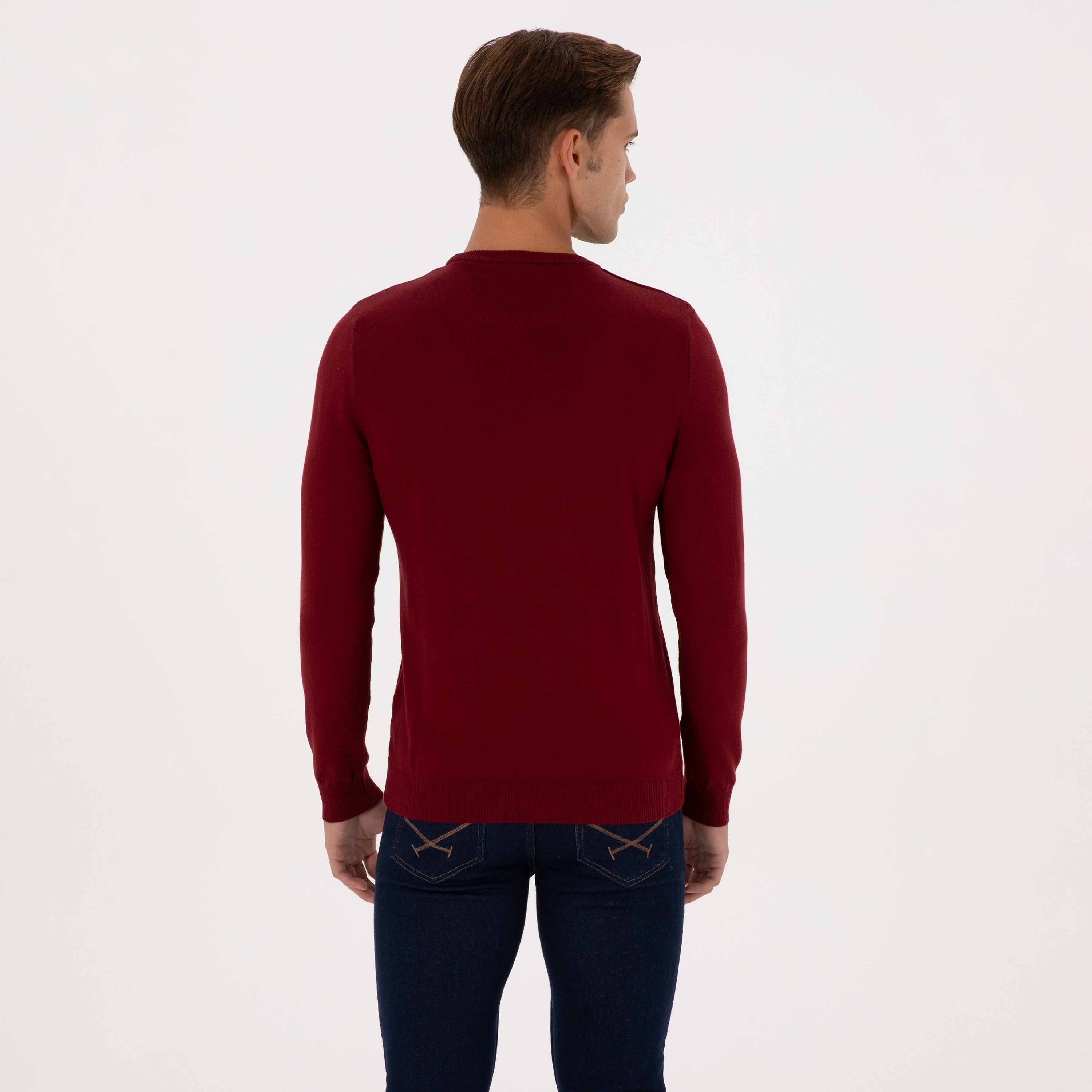 U.S. Polo Assn Plain Crew Neck Long Sleeves Men's Sweater-men-clothing-sweatersandpullovers-image-4