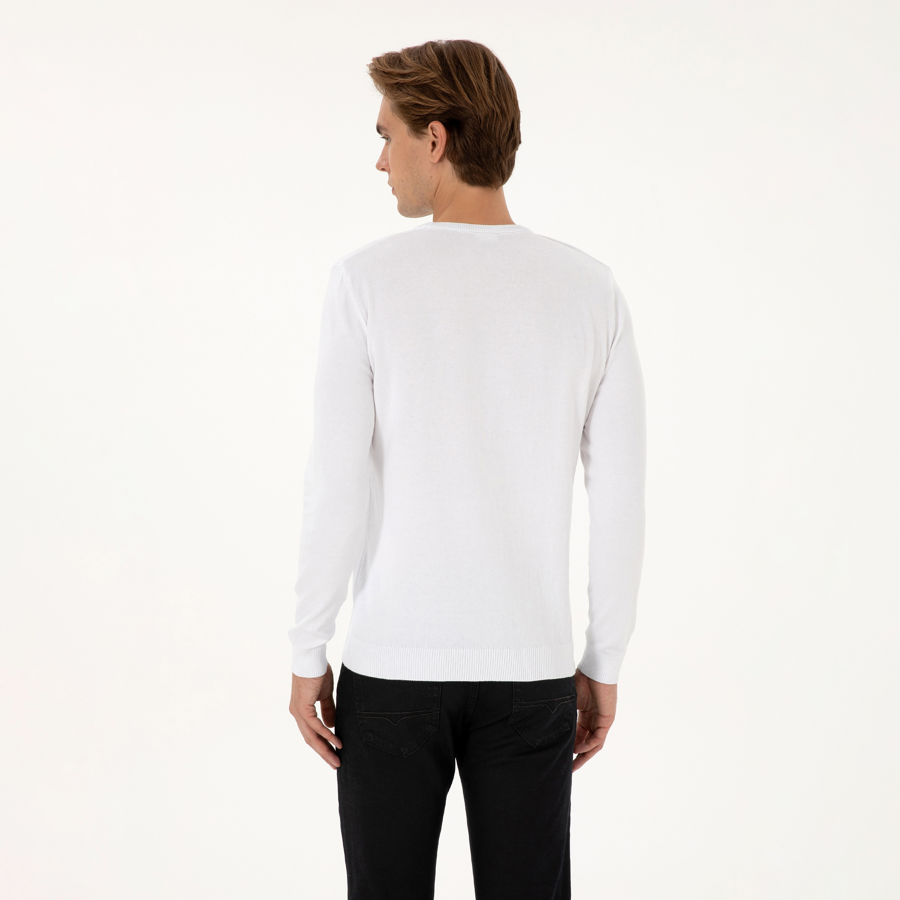 كنزة رجالية برقبة دائرية وأكمام طويلة سادة من يو إس بولو أسسن-men-clothing-sweatersandpullovers-image-30