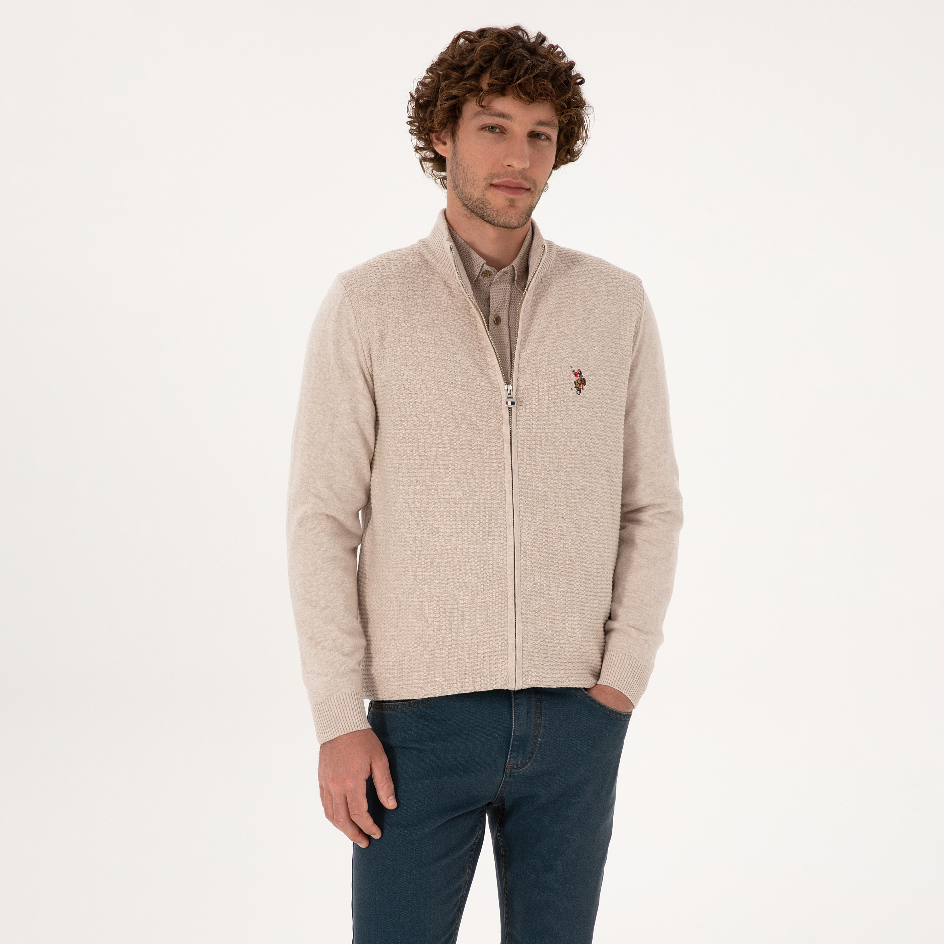 كارديجان رجالي بياقة قائمة محبوكة وأكمام طويلة من يو إس بولو أسسن-men-clothing-sweatersandpullovers-image-21
