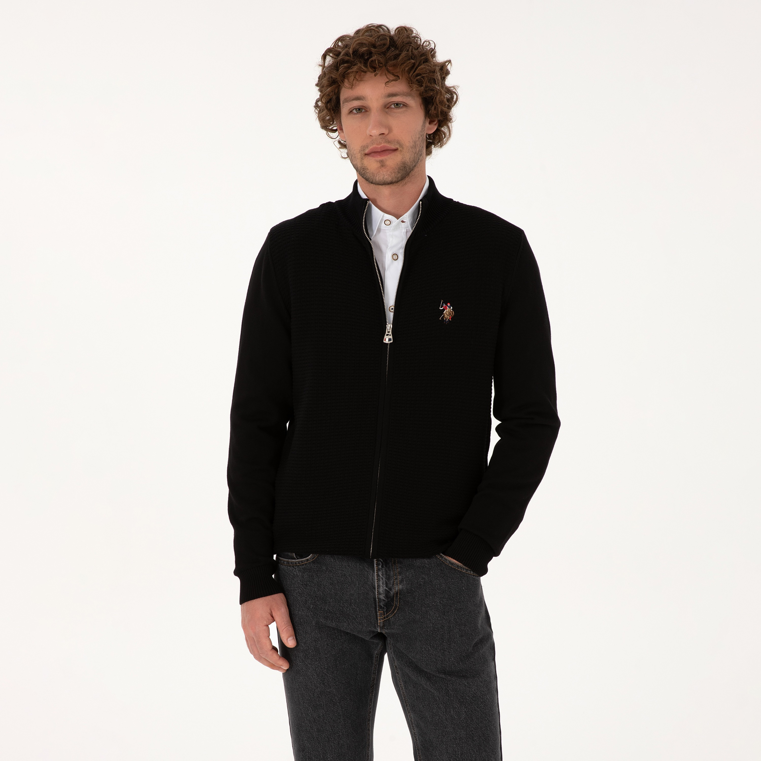 كارديجان رجالي بياقة قائمة محبوكة وأكمام طويلة من يو إس بولو أسسن-men-clothing-sweatersandpullovers-image-5