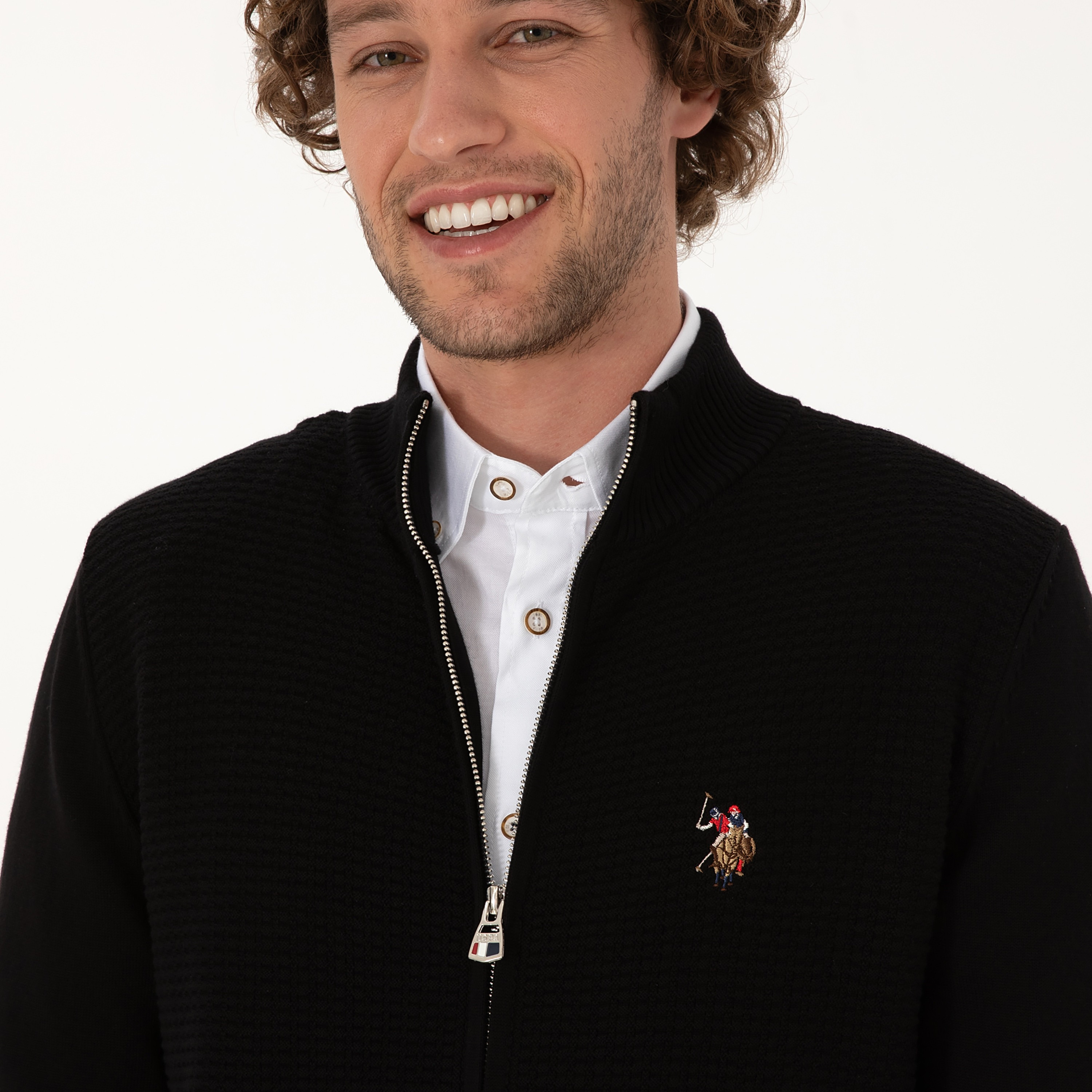 كارديجان رجالي بياقة قائمة محبوكة وأكمام طويلة من يو إس بولو أسسن-men-clothing-sweatersandpullovers-image-7