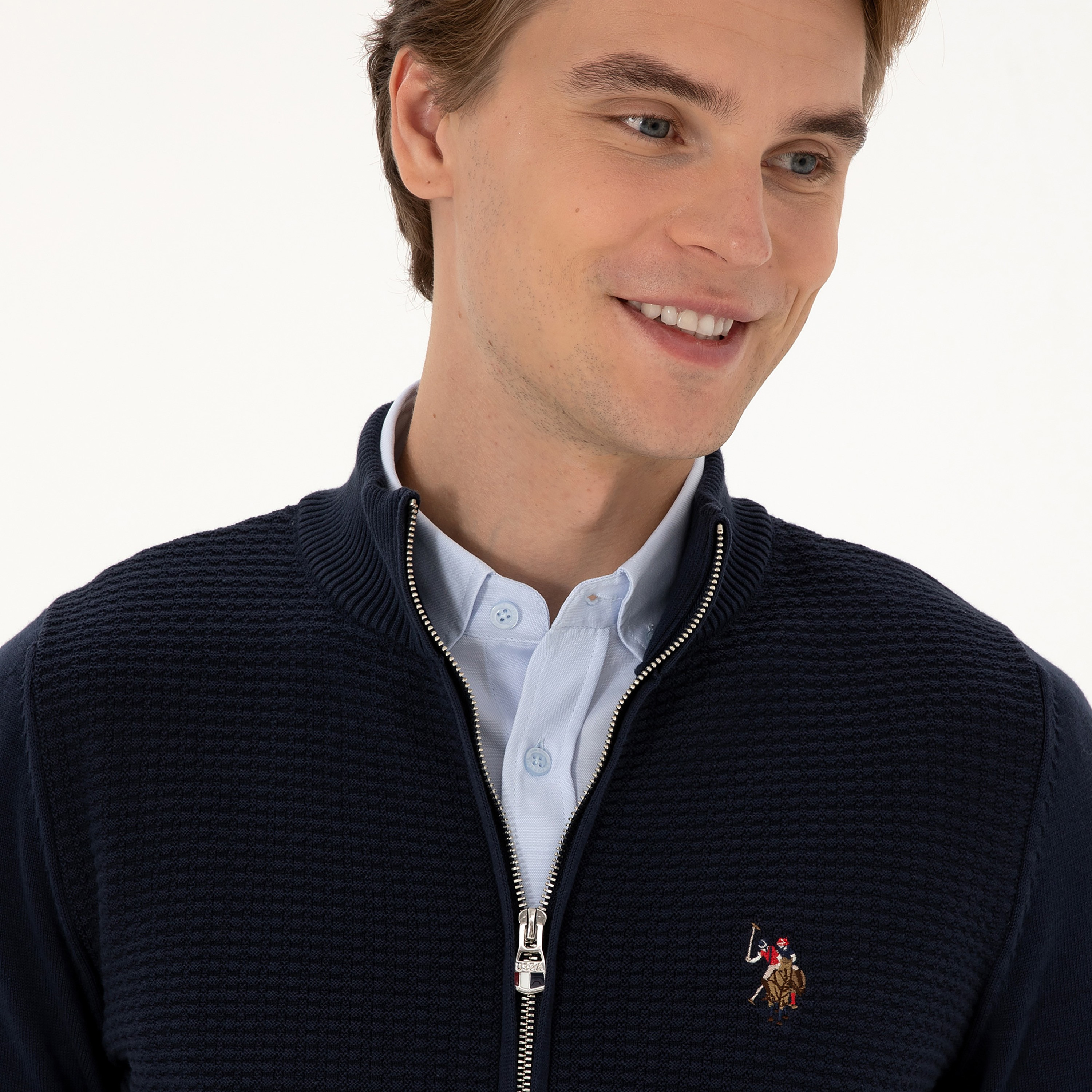 كارديجان رجالي بياقة قائمة محبوكة وأكمام طويلة من يو إس بولو أسسن-men-clothing-sweatersandpullovers-image-19
