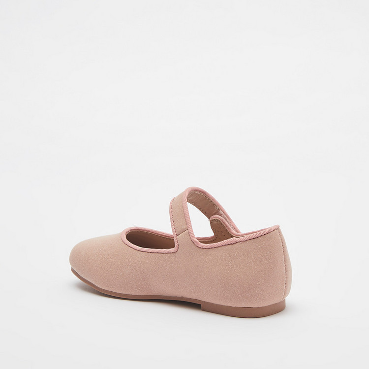 Juniors Mary Jane Shoes with Hook and Loop Closure