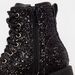 Juniors Glitter Detail High Cut Boots with Zip Closure-Girl%27s Boots-thumbnailMobile-3