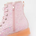 Juniors Glitter Detail High Cut Boots with Zip Closure-Girl%27s Boots-thumbnailMobile-3