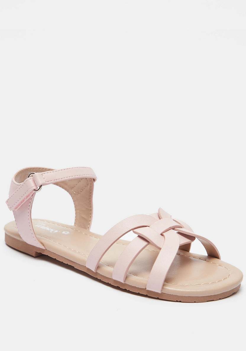 Little Missy Strappy Sandals with Hook and Loop Closure-Girl%27s Sandals-image-1