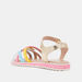 Little Missy Cross Strap Flat Sandals with Hook and Loop Closure-Girl%27s Sandals-thumbnail-2