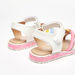 Glittered Cross Strap Sandals with Hook and Loop Closure-Baby Girl%27s Sandals-thumbnail-2