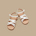 Little Missy Solid Cross-Strap Sandals with Hook and Loop Closure-Girl%27s Sandals-thumbnail-1
