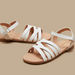 Little Missy Solid Cross-Strap Sandals with Hook and Loop Closure-Girl%27s Sandals-thumbnail-3
