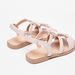 Juniors Star Applique Starp Sandals with Hook and Loop Closure-Girl%27s Sandals-thumbnailMobile-2