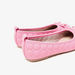 Little Missy Quilted Ballerina Shoes with Bow Detail-Girl%27s Ballerinas-thumbnailMobile-2