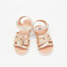 Juniors Glitter Detail Sandals with Hook and Loop Closure-Girl%27s Sandals-thumbnailMobile-1