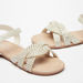 Little Missy Embellished Ankle Strap Sandals with Hook and Loop Closure-Girl%27s Sandals-thumbnail-2
