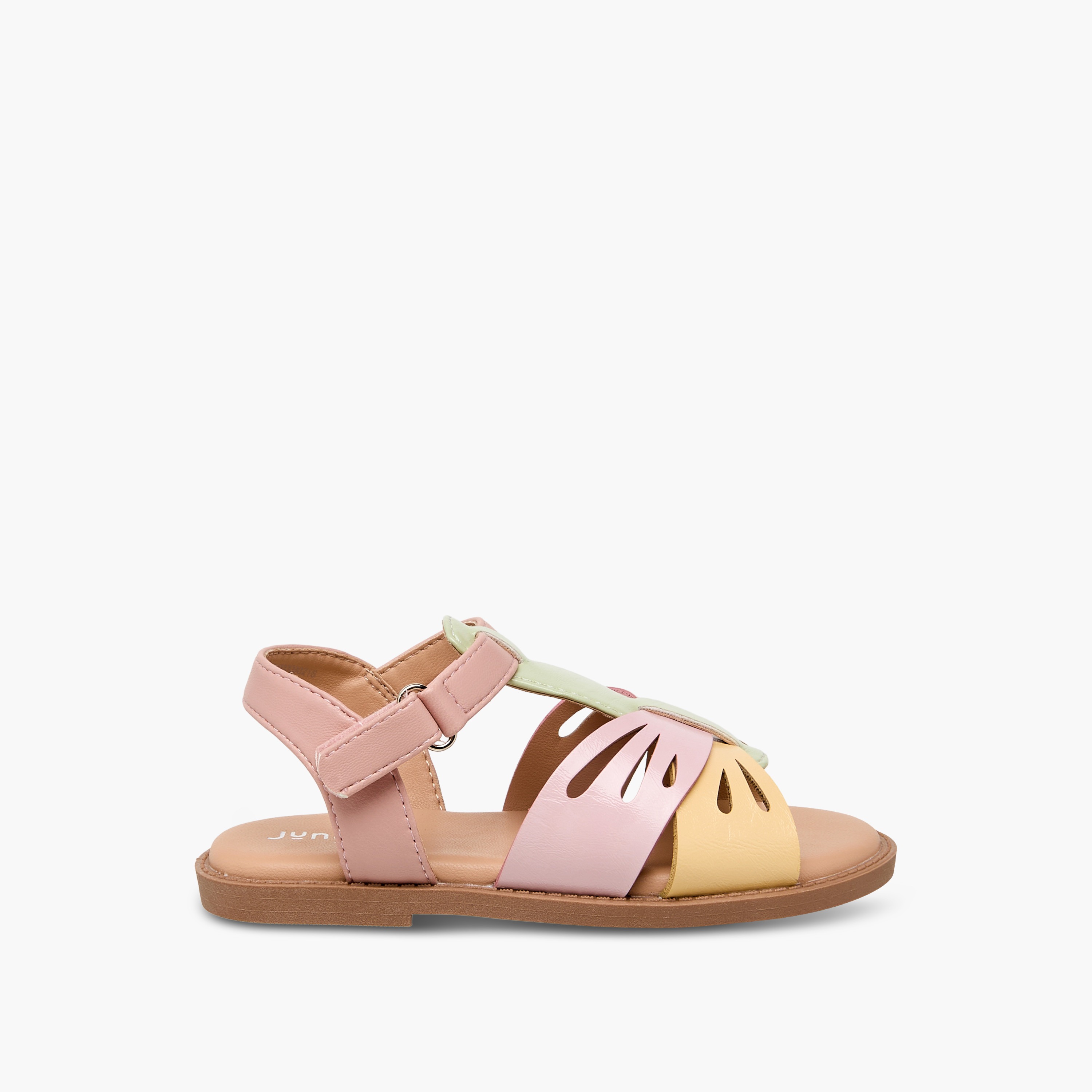 صندل بقوالب ملونة بشريط إغلاق لاصق من جونيورز-girls-shoes-sandals-image-2