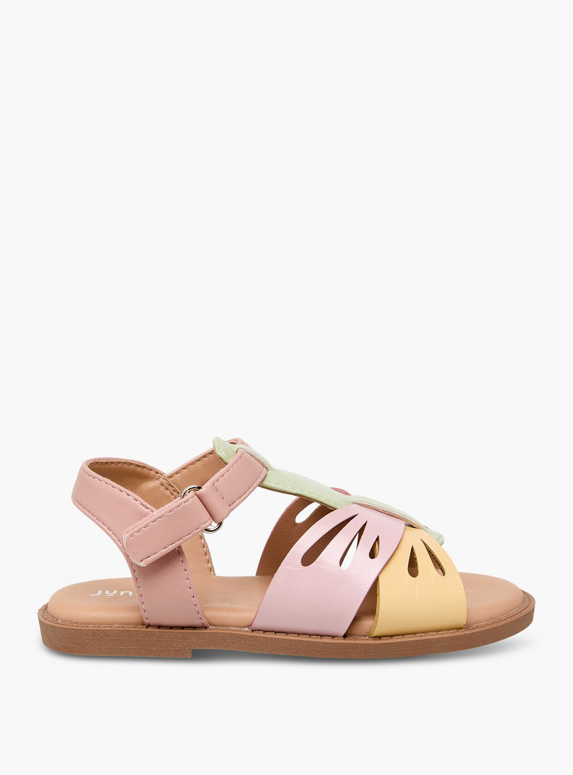 صندل بقوالب ملونة بشريط إغلاق لاصق من جونيورز-girls-shoes-sandals-image-2