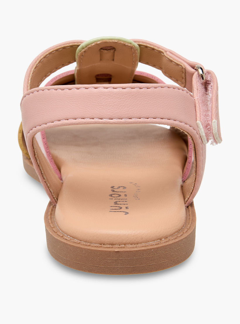 صندل بقوالب ملونة بشريط إغلاق لاصق من جونيورز-girls-shoes-sandals-image-4