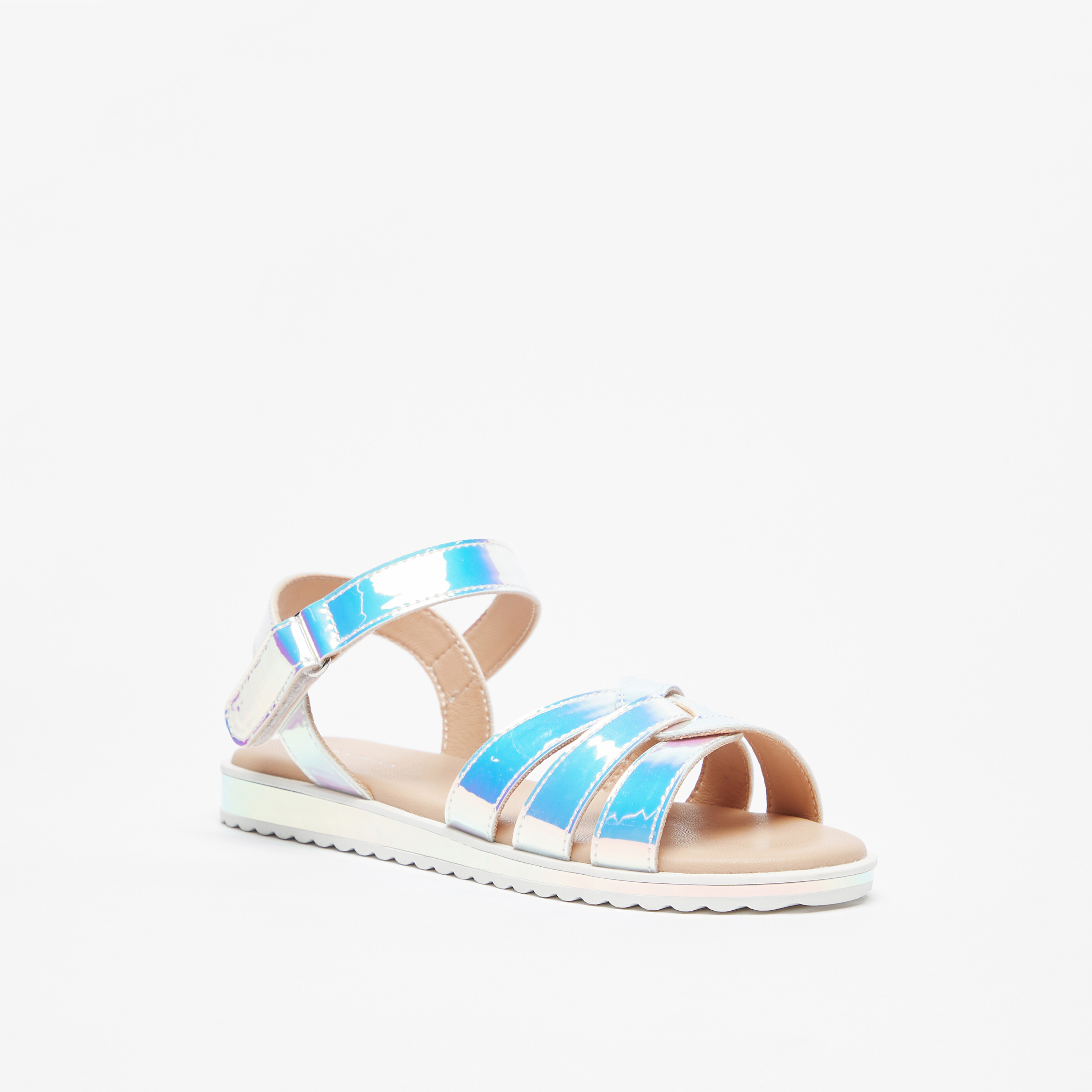 Iridescent footbed sale sandals