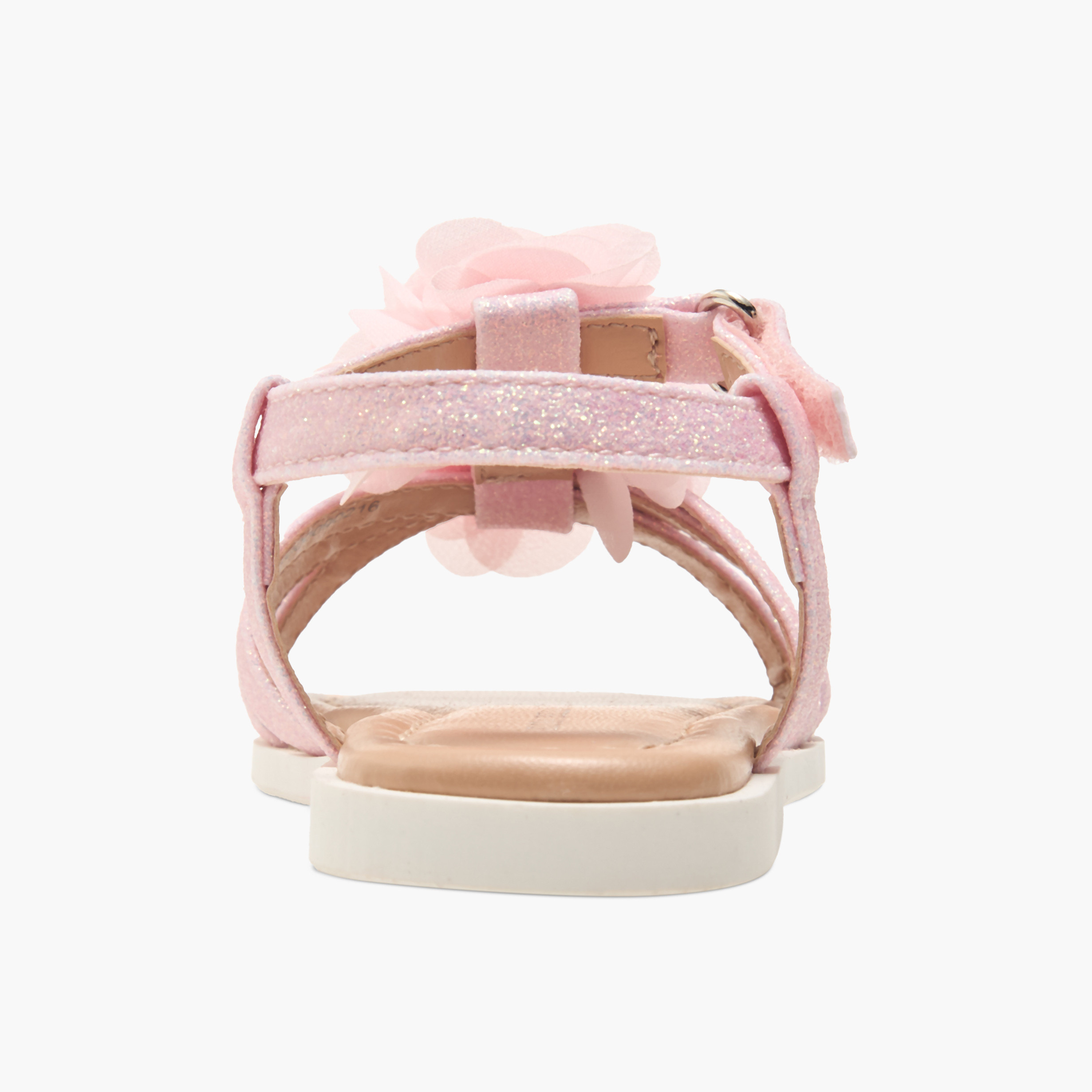 صندل بشريط إغلاق لاصق وزينة أزهار من فلورا بيلا-girls-shoes-sandals-image-8