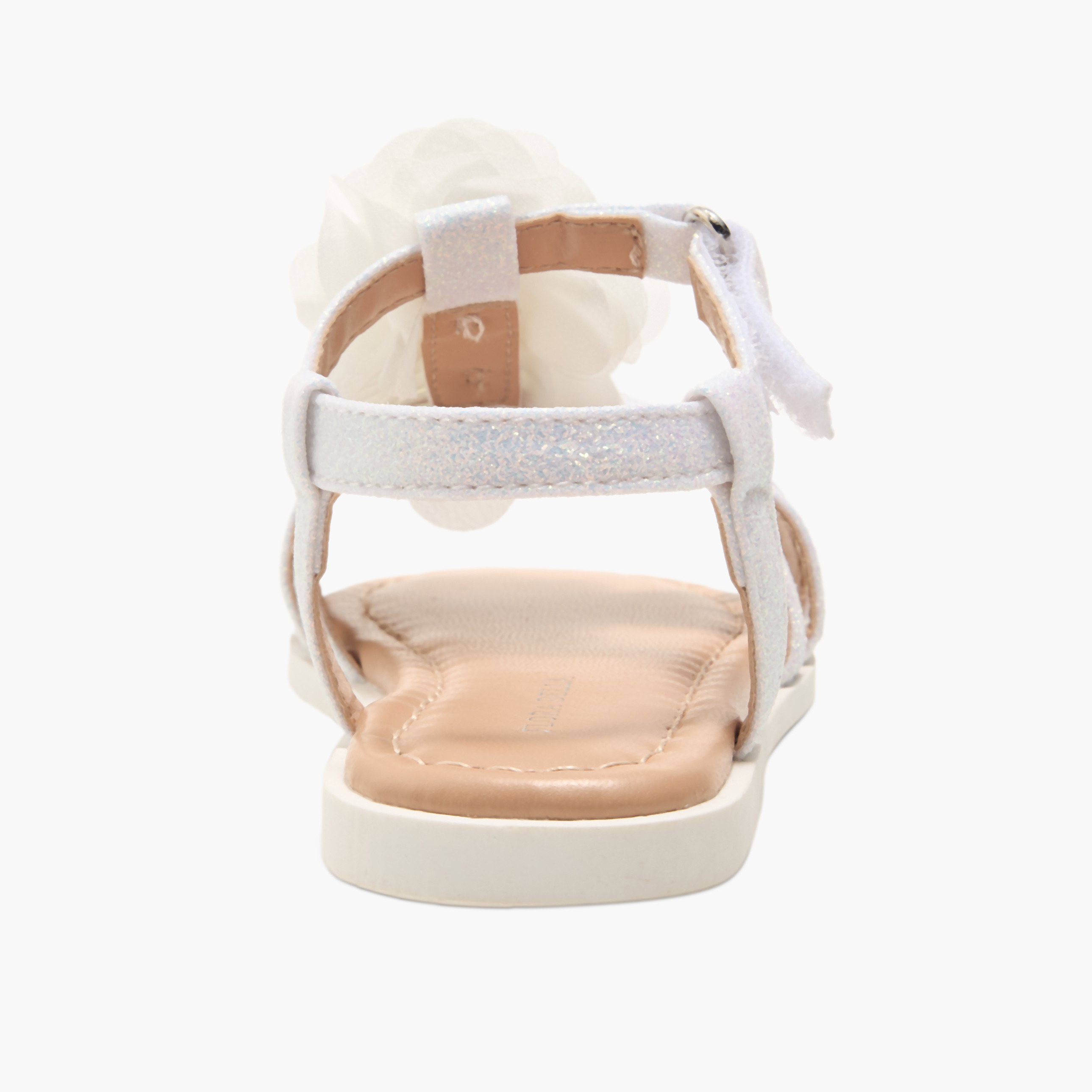 صندل بشريط إغلاق لاصق وزينة أزهار من فلورا بيلا-girls-shoes-sandals-image-4