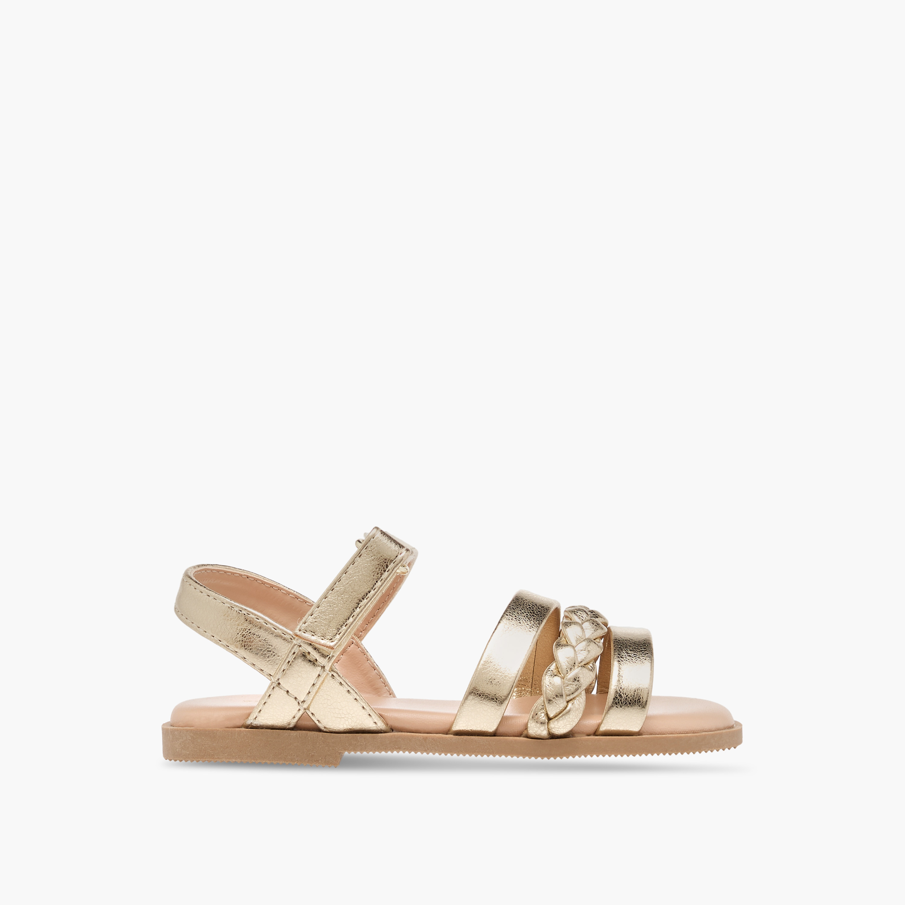 صندل مضفر مع شريط إغلاق من فلورا بيلا-girls-shoes-sandals-image-2