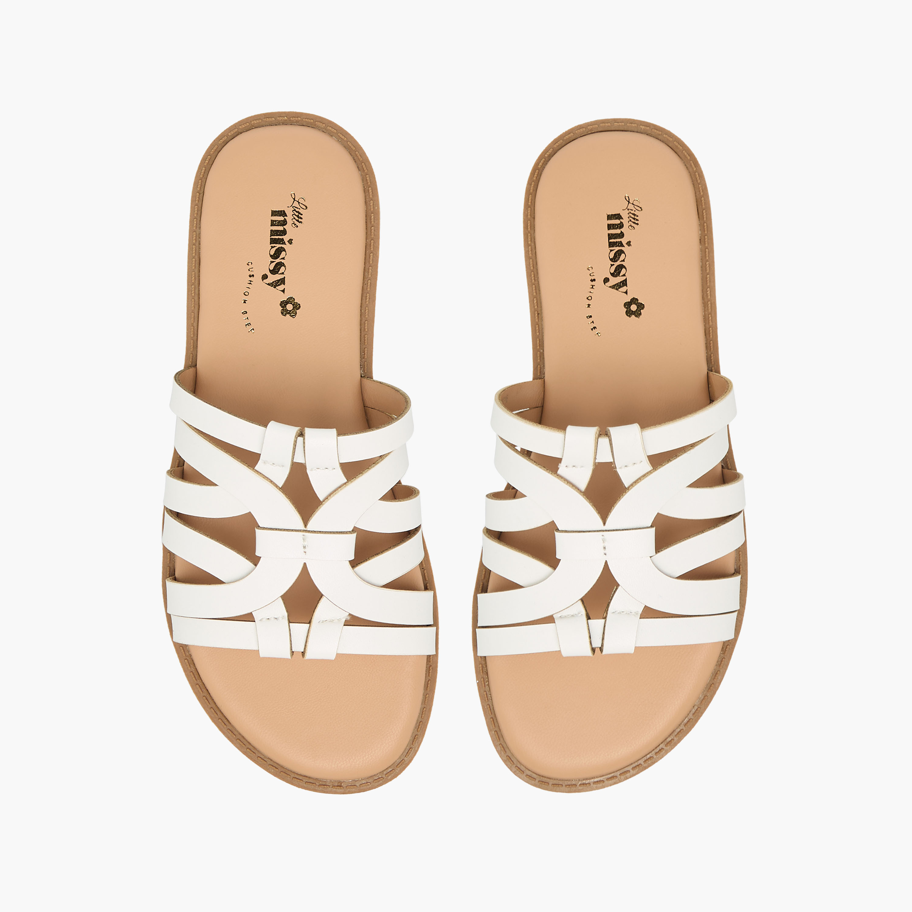 Little Missy Girls Strappy Slip-On Sandals-girls-shoes-sandals-image-1